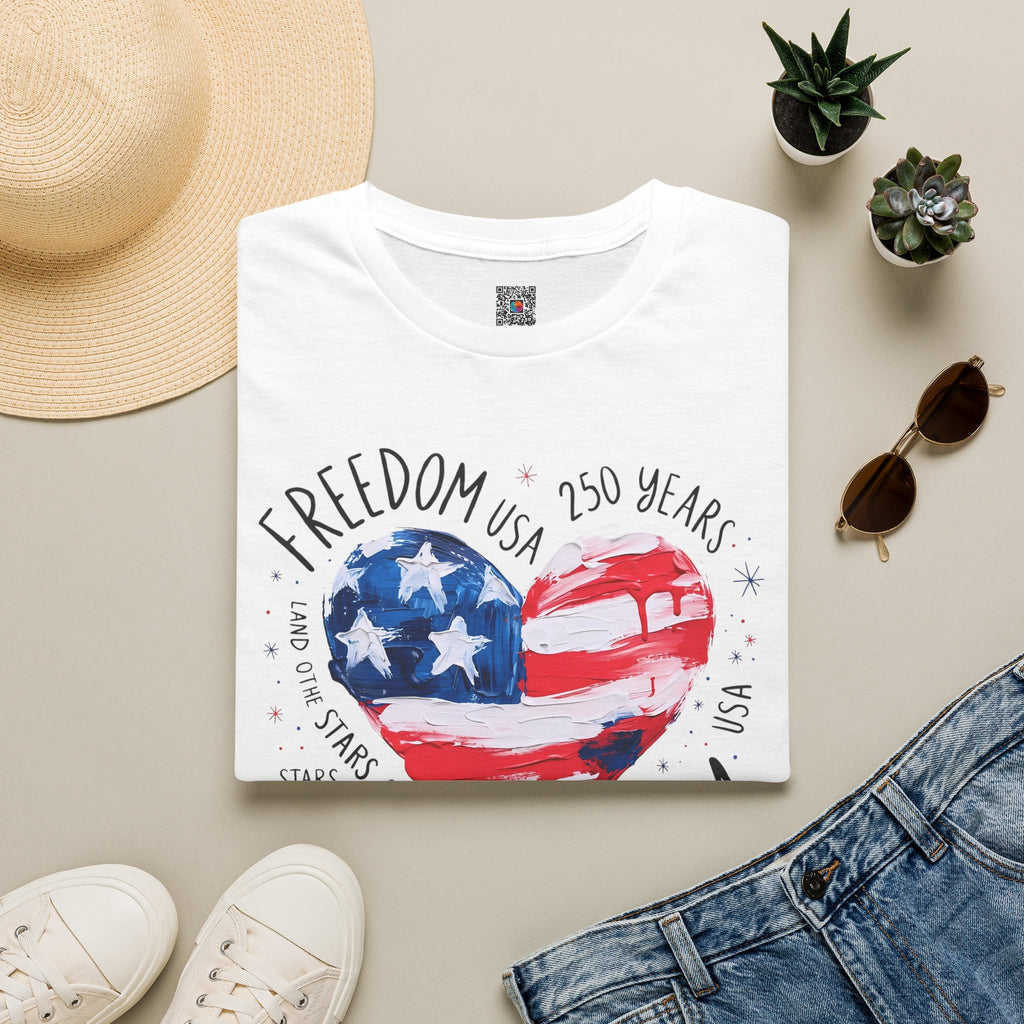 Freedom Liberty Heart | 250 Years Patriotic Design | Cr8tive Designs