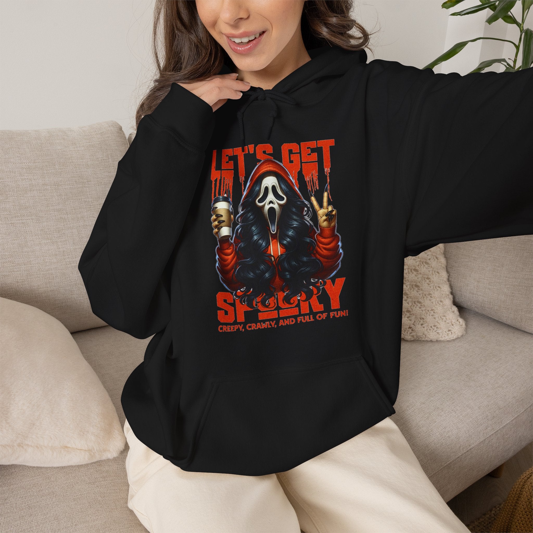 Let’s Get Spooky | Fun Horror Halloween Hoodie | Cr8tive Designs