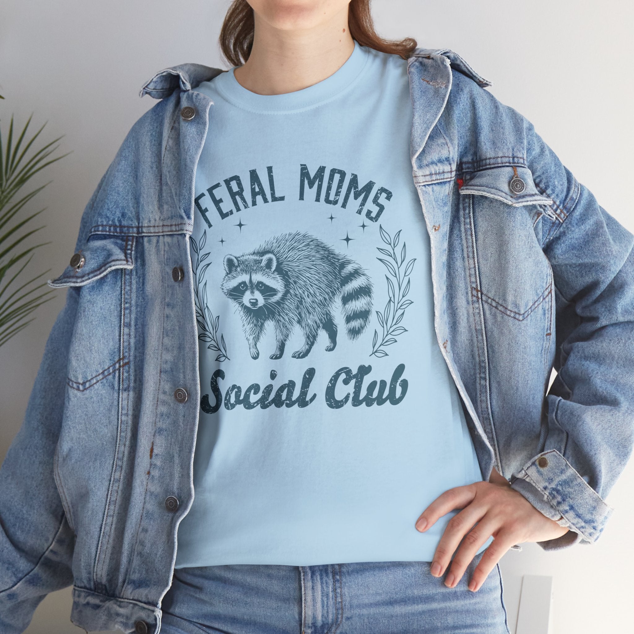 Feral Moms Club Graphic Tee – Trendy Funny Mom Shirt, Motherhood Humor Tee | Cr8tive Designs