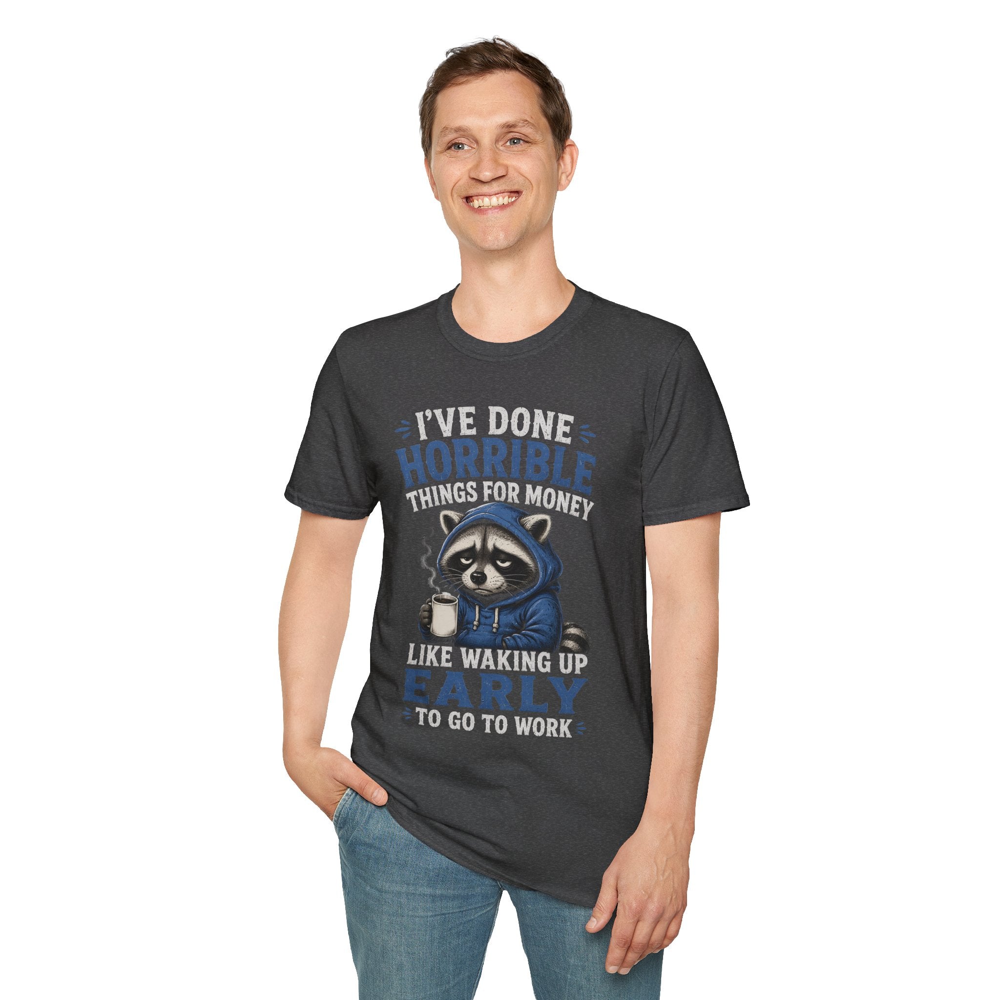 I've Done Horrible Things For Money Raccoon T-Shirt | Funny Sarcastic Graphic | Cr8tive Designs