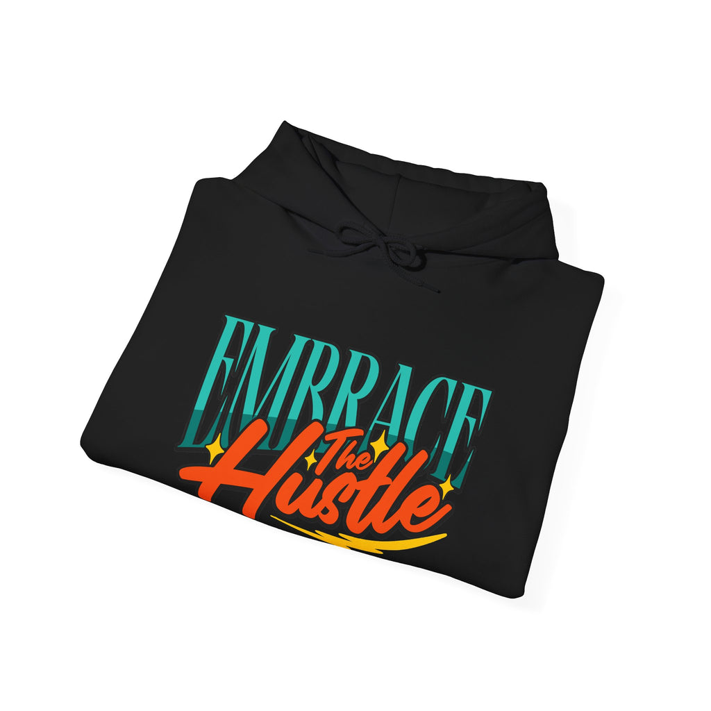 Embrace the Hustle | Bold Retro Motivational Hoodie | Cr8tive Designs
