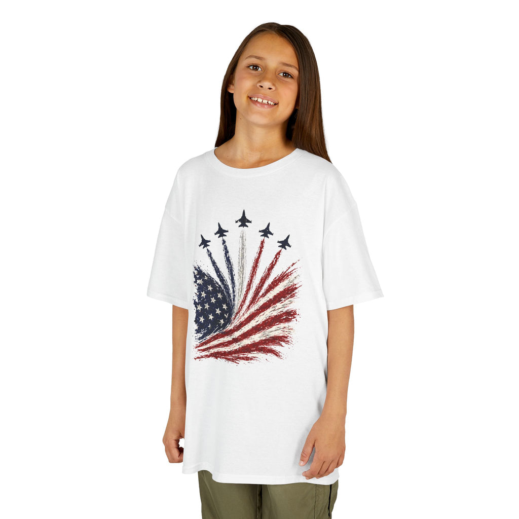 Kids American Flag Tee | Patriotic Stars and Stripes Design | Cr8tive Designs