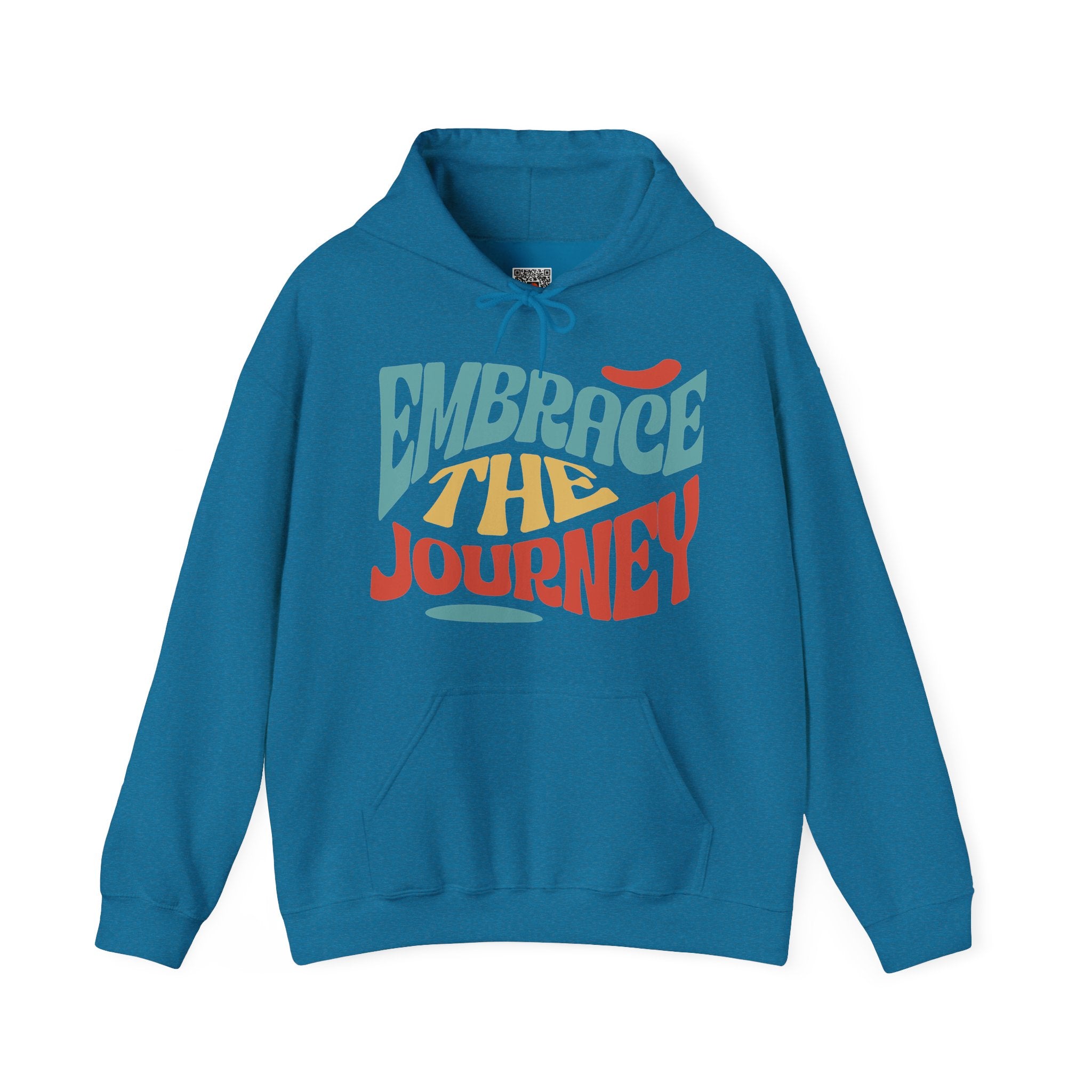 Embrace the Journey | Colorful Retro Motivational Hoodie | Cr8tive Designs