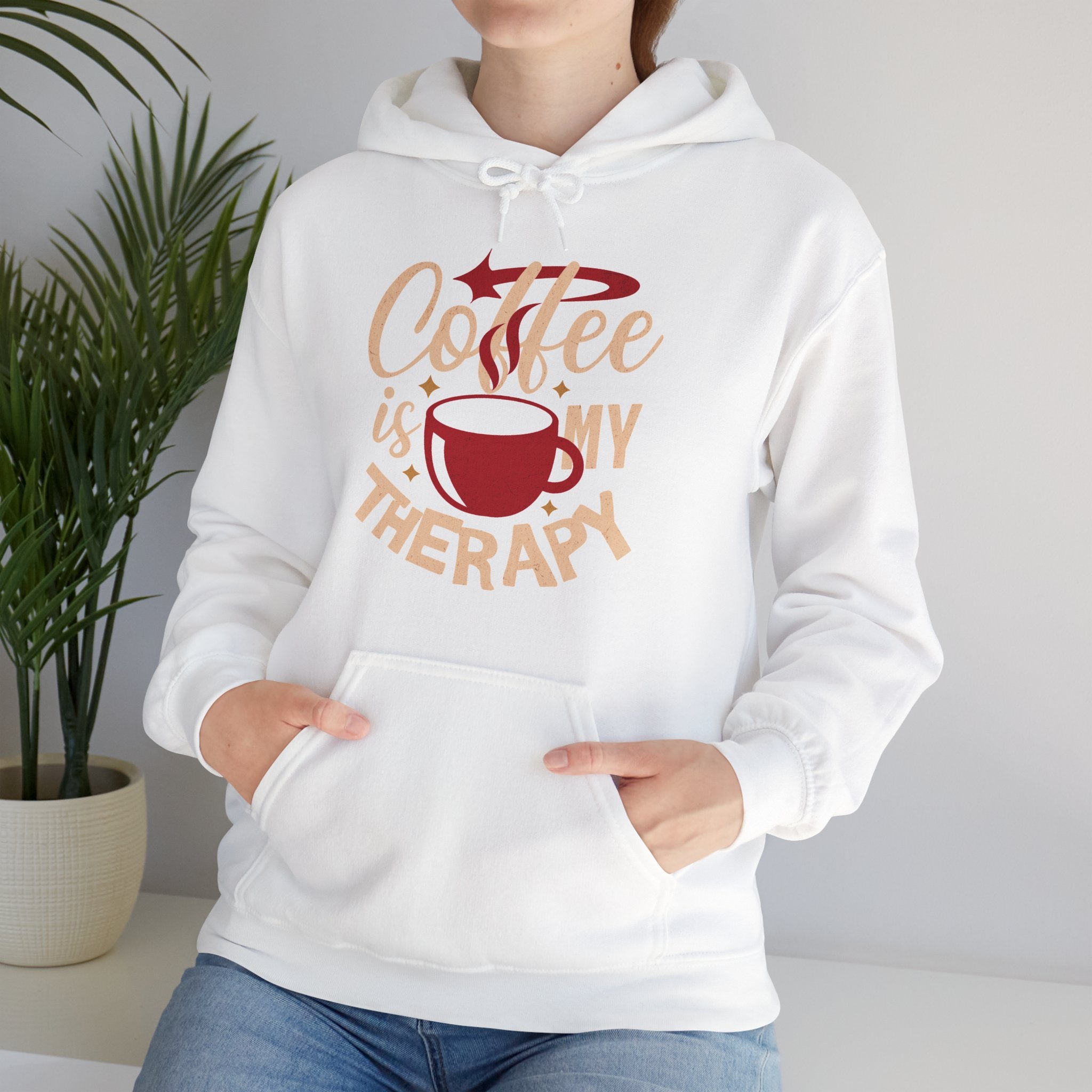 Coffee Is My Therapy | Funny Coffee Lover Hoodie | Cr8tive Designs