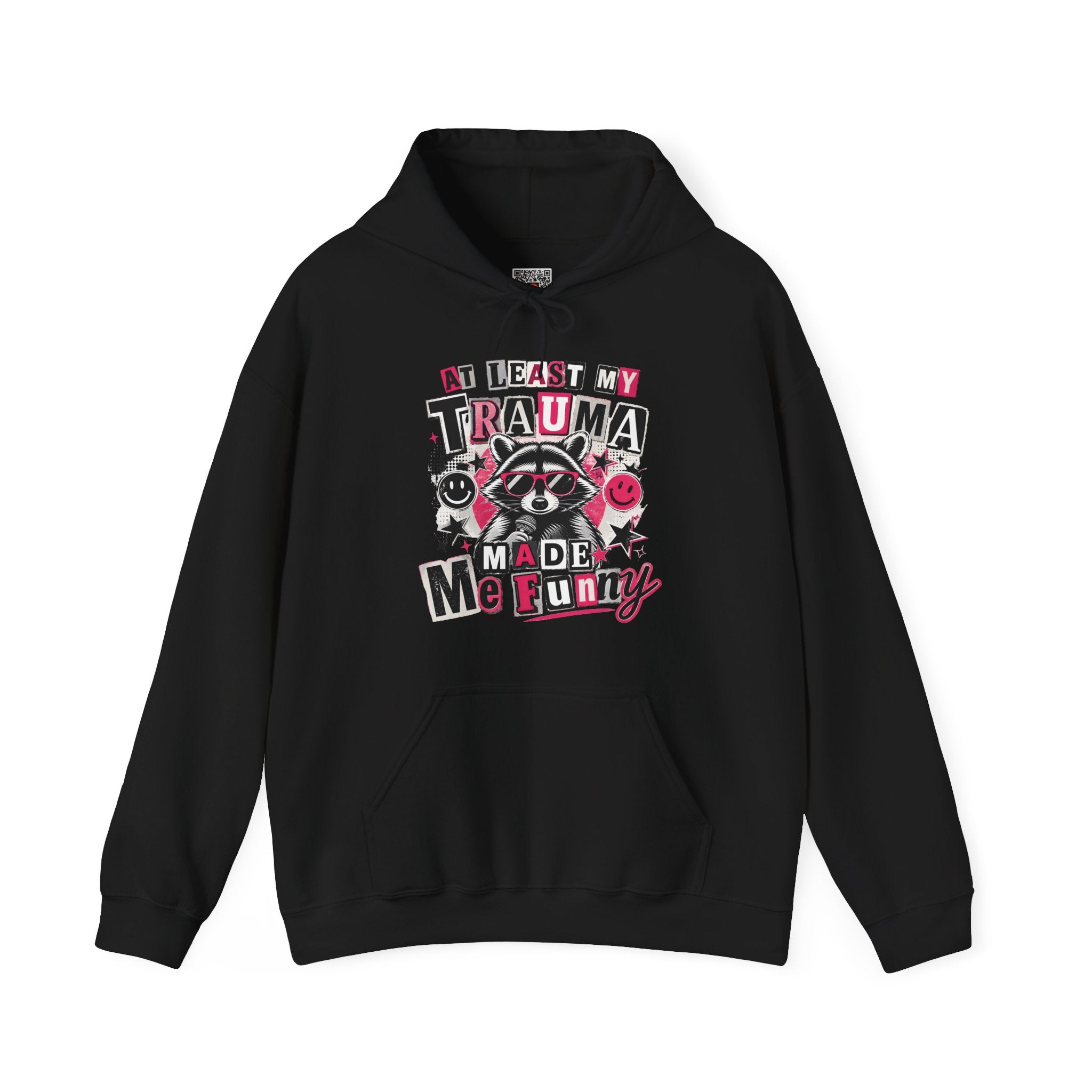 At Least My Trauma Made Me Funny | Sarcastic Raccoon Hoodie | Cr8tive Designs