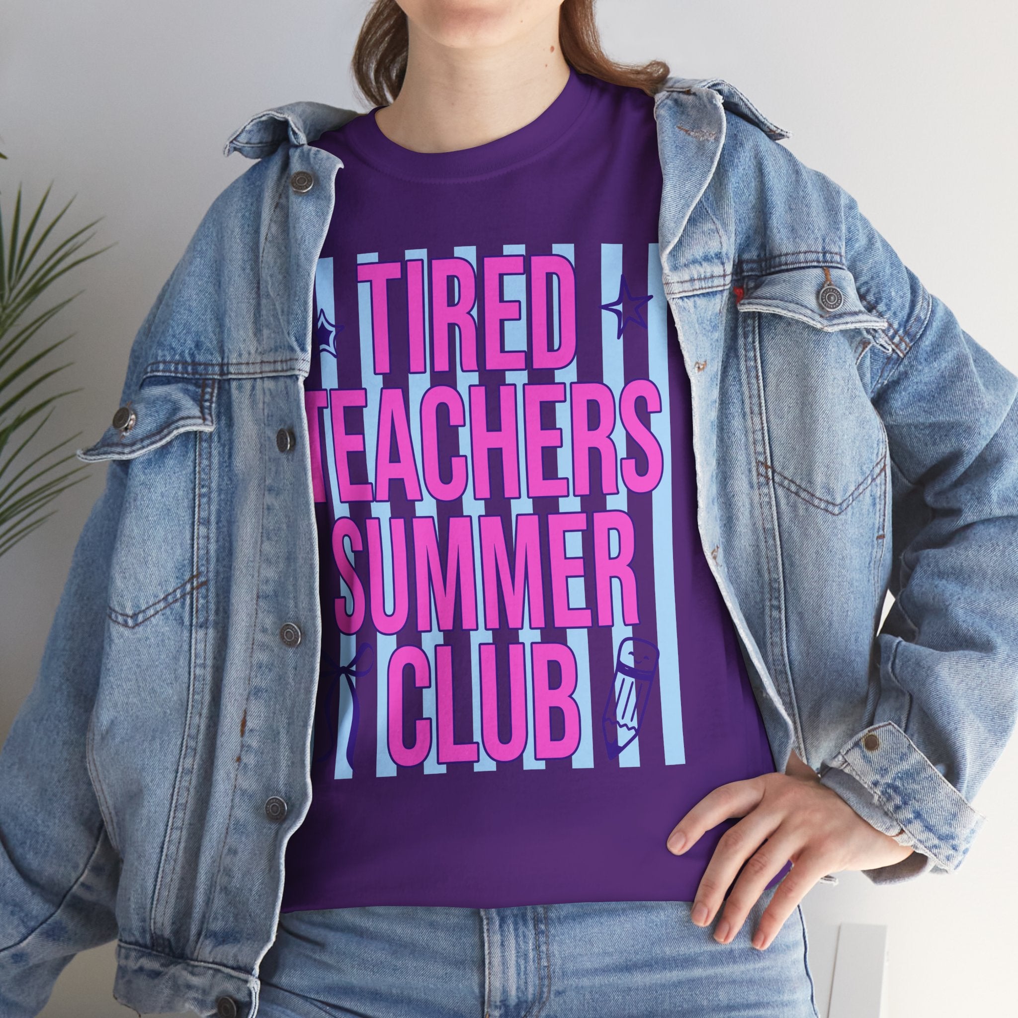 Tired Teachers Summer Club T‑Shirt | Funny Teacher Summer Shirt | Cr8tive Designs