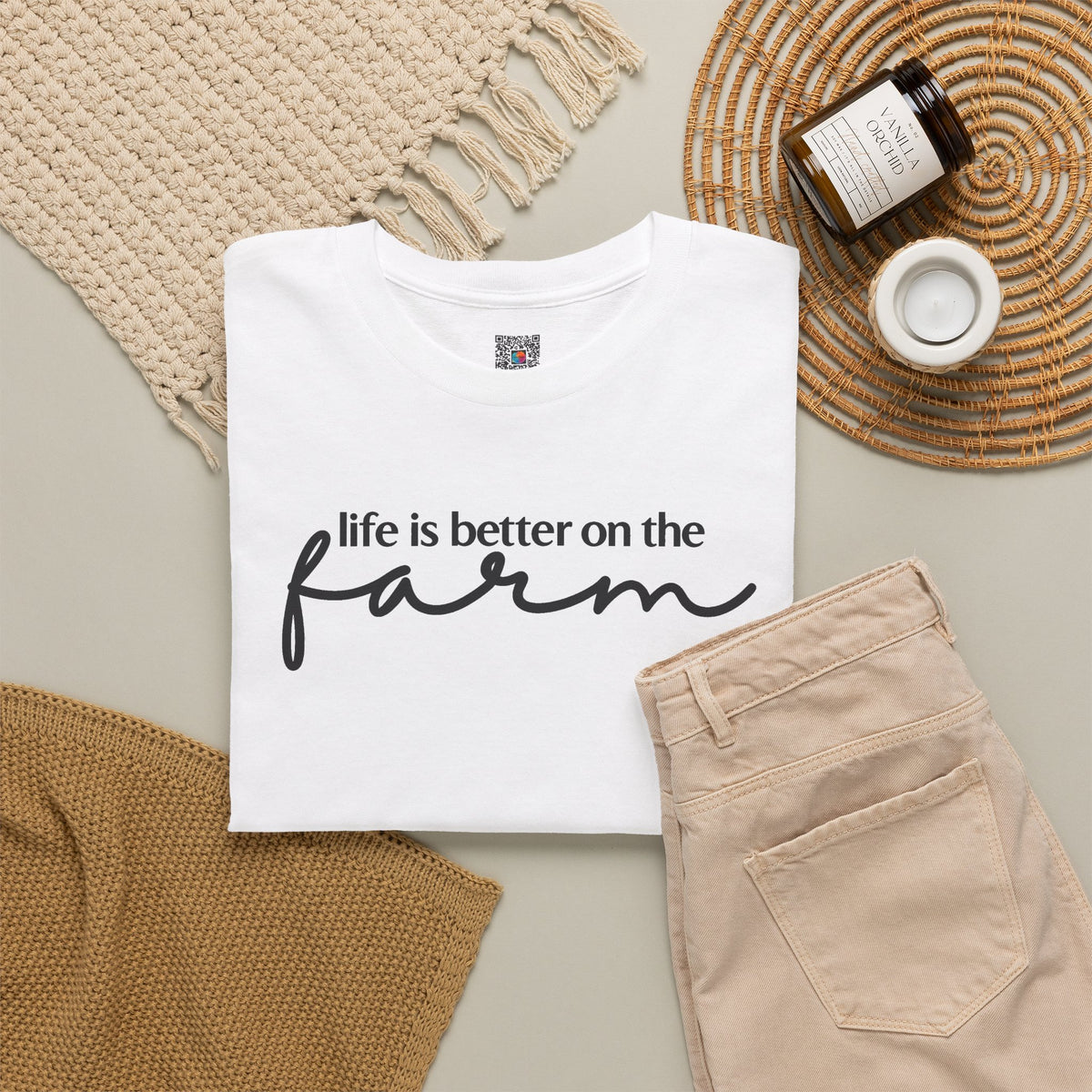 Life Is Better On The Farm T-Shirt | Rustic Country Graphic Tee | Cr8tive Designs