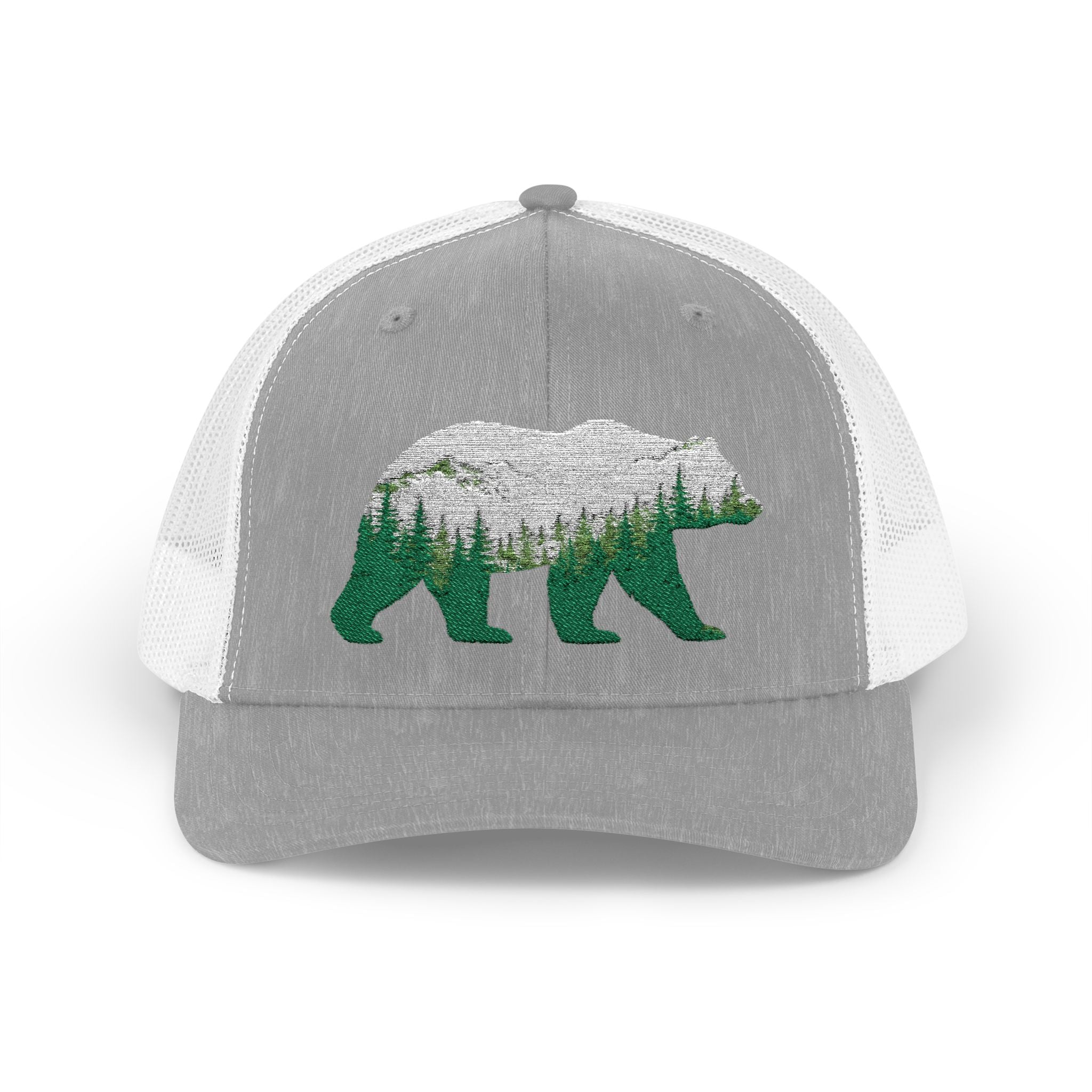 Bear Forest Trucker Snapback Cap