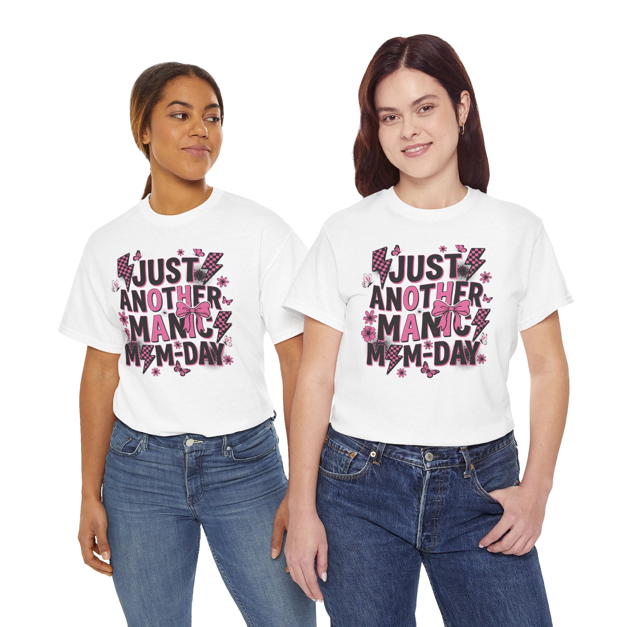 Just Another Manic Mom Day Graphic Tee – Funny Mom Shirt, Trendy Mom Life | Cr8tive Designs