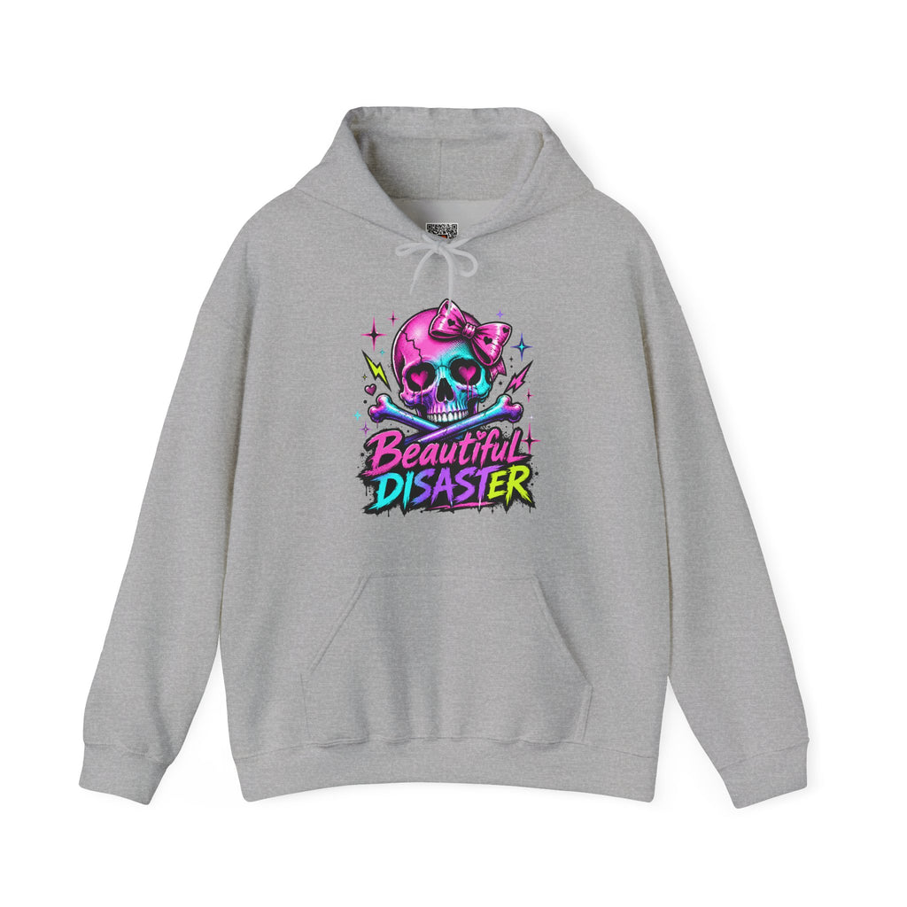 Beautiful Disaster | Colorful Edgy Skull Hoodie | Cr8tive Designs