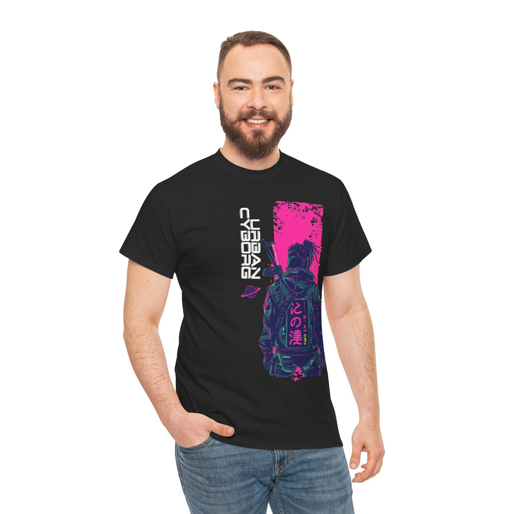 Urban Cyborg | Neon Cyberpunk Tshirt Design | Cr8tive Designs