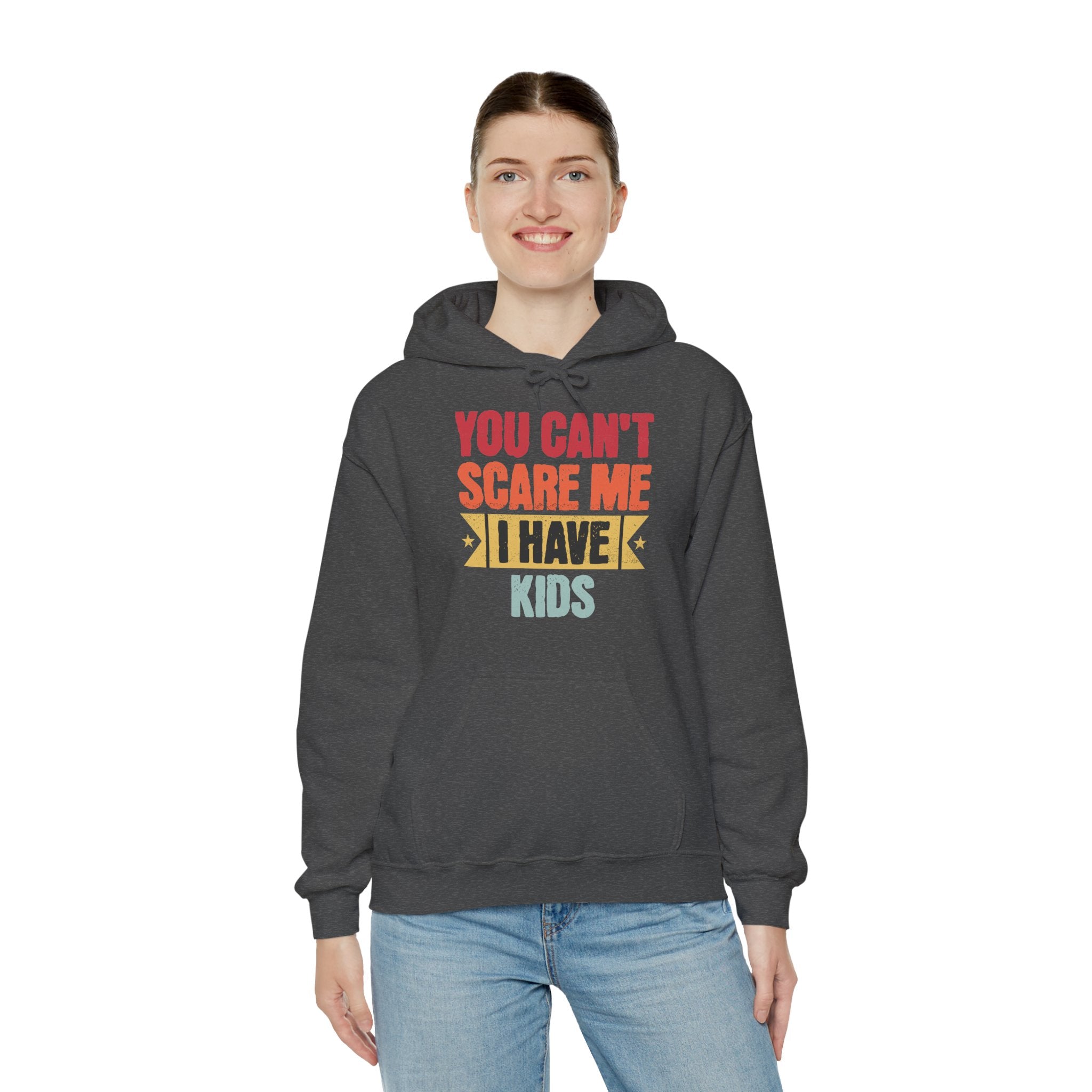 You Can’t Scare Me, I Have Kids | Funny Retro Parent Hoodie | Cr8tive Designs