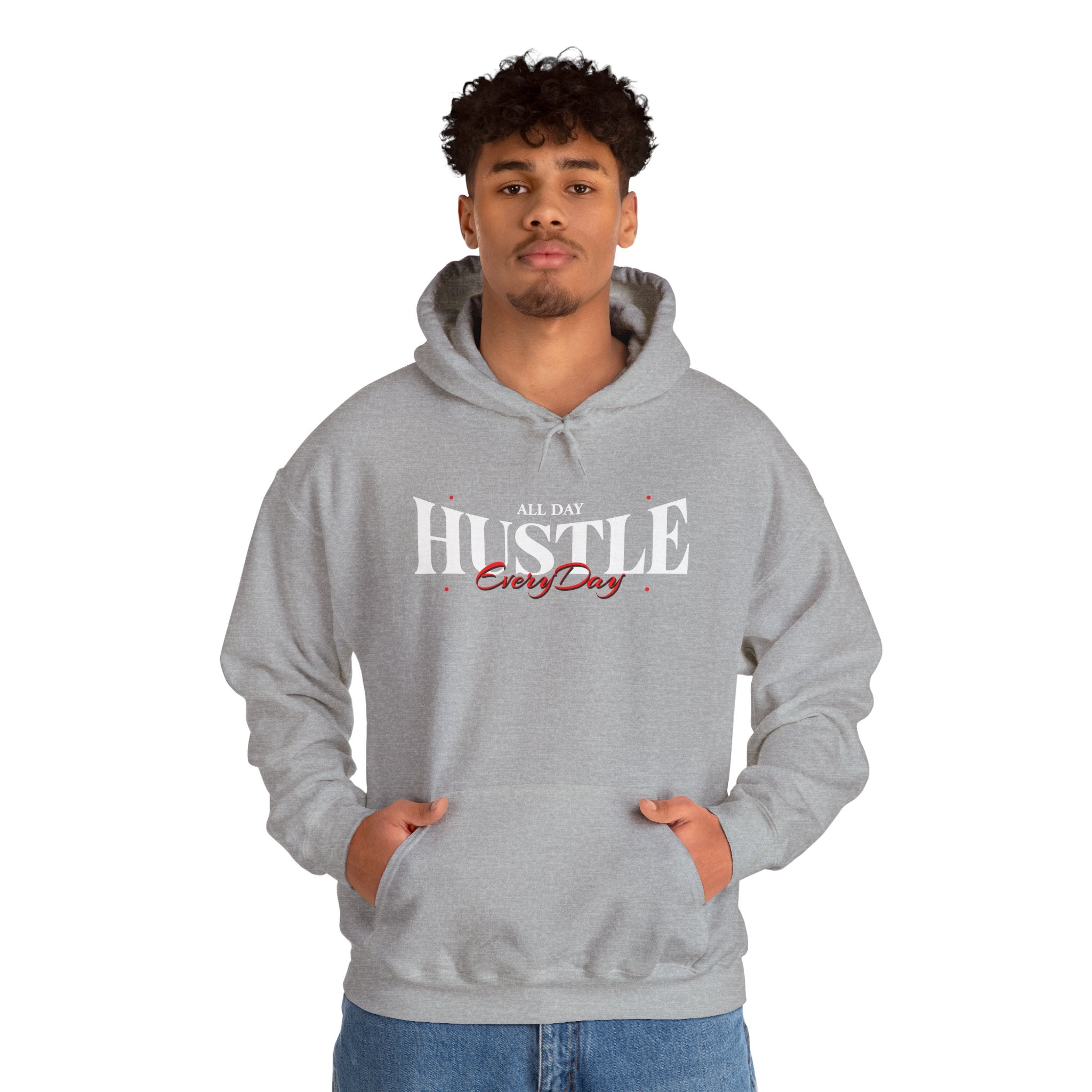 All Day Hustle Every Day | Motivational Streetwear Hoodie | Cr8tive Designs
