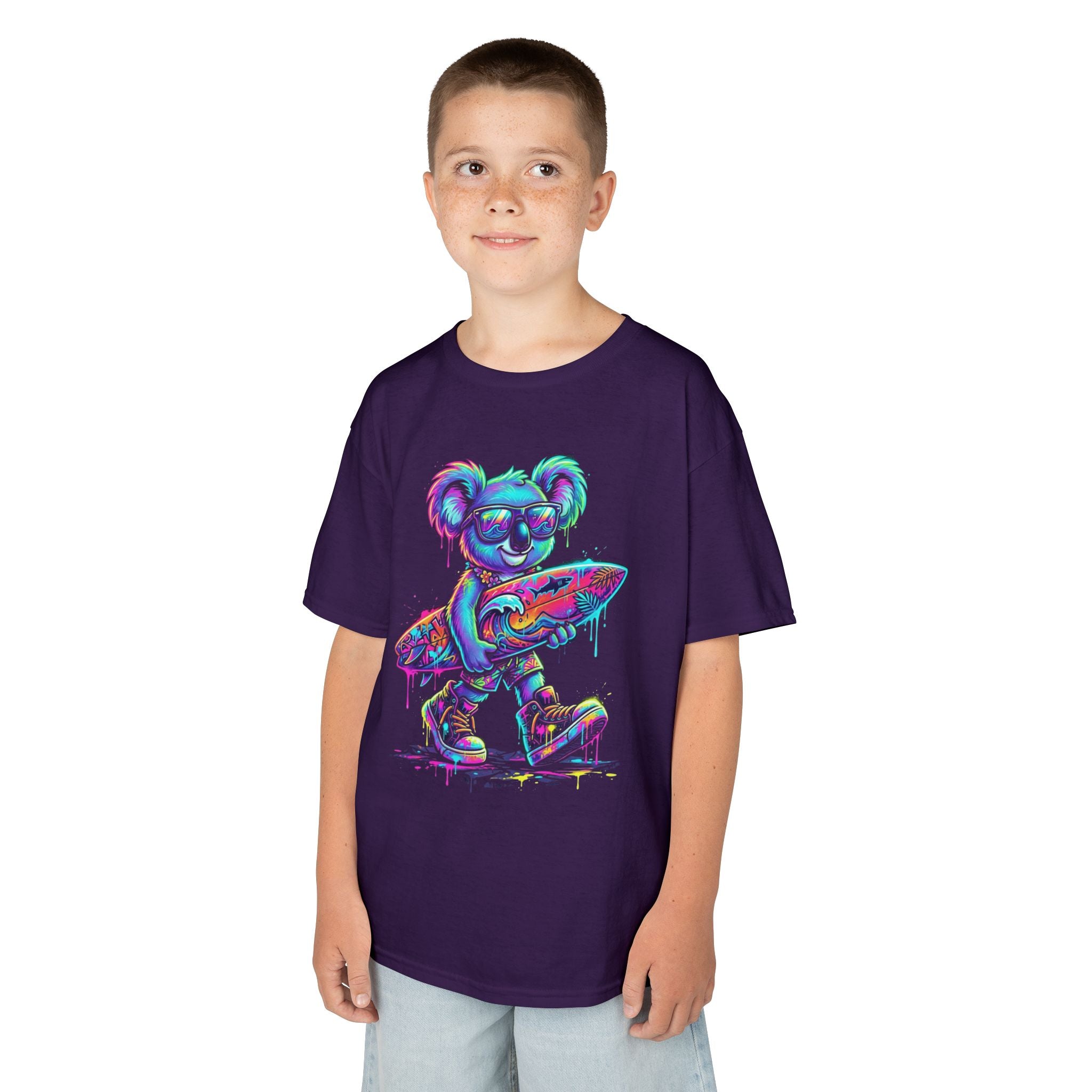 Neon Surfing Koala Graphic Tee | Cr8tive Designs