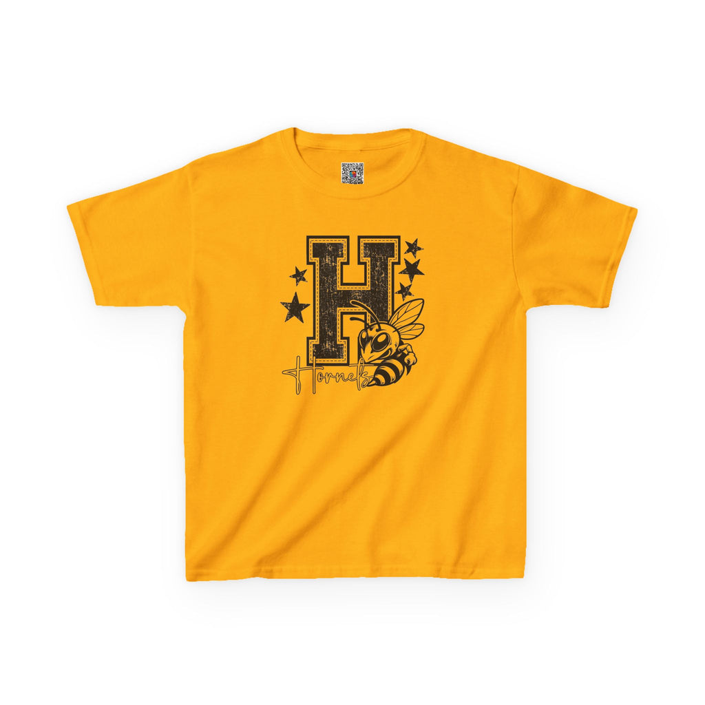 Hornets Letter H Mascot Youth T-Shirt | School Spirit Mascot Tee | Cr8tive Designs