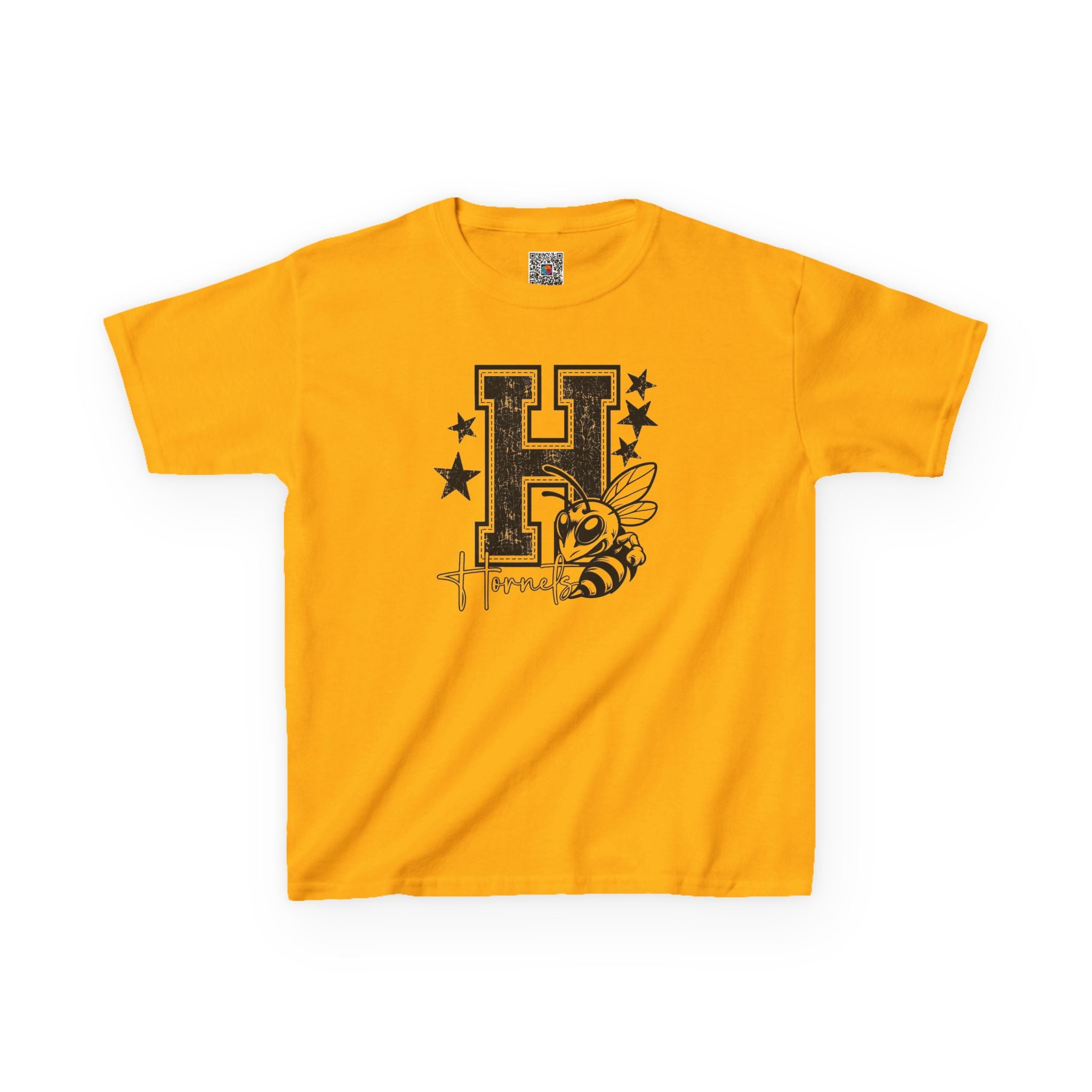 Hornets Letter H Mascot Youth T-Shirt | School Spirit Mascot Tee | Cr8tive Designs
