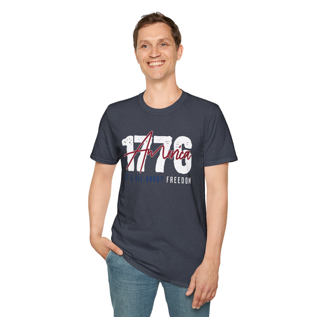 1776 America Freedom T-Shirt — Patriotic Independence Day Tee/Cr8tive Designs