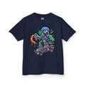 Kids T-Shirt | Neon Skate Parrot Skateboarder Graphic Tee | Cr8tive Designs