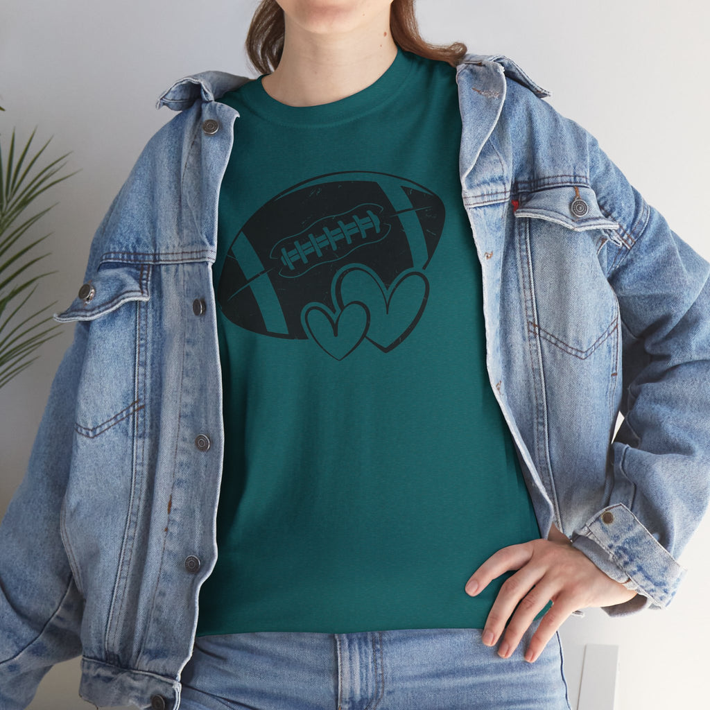 Football Love Graphic Tee | Game Day Sports T-Shirt | Cr8tive Designs