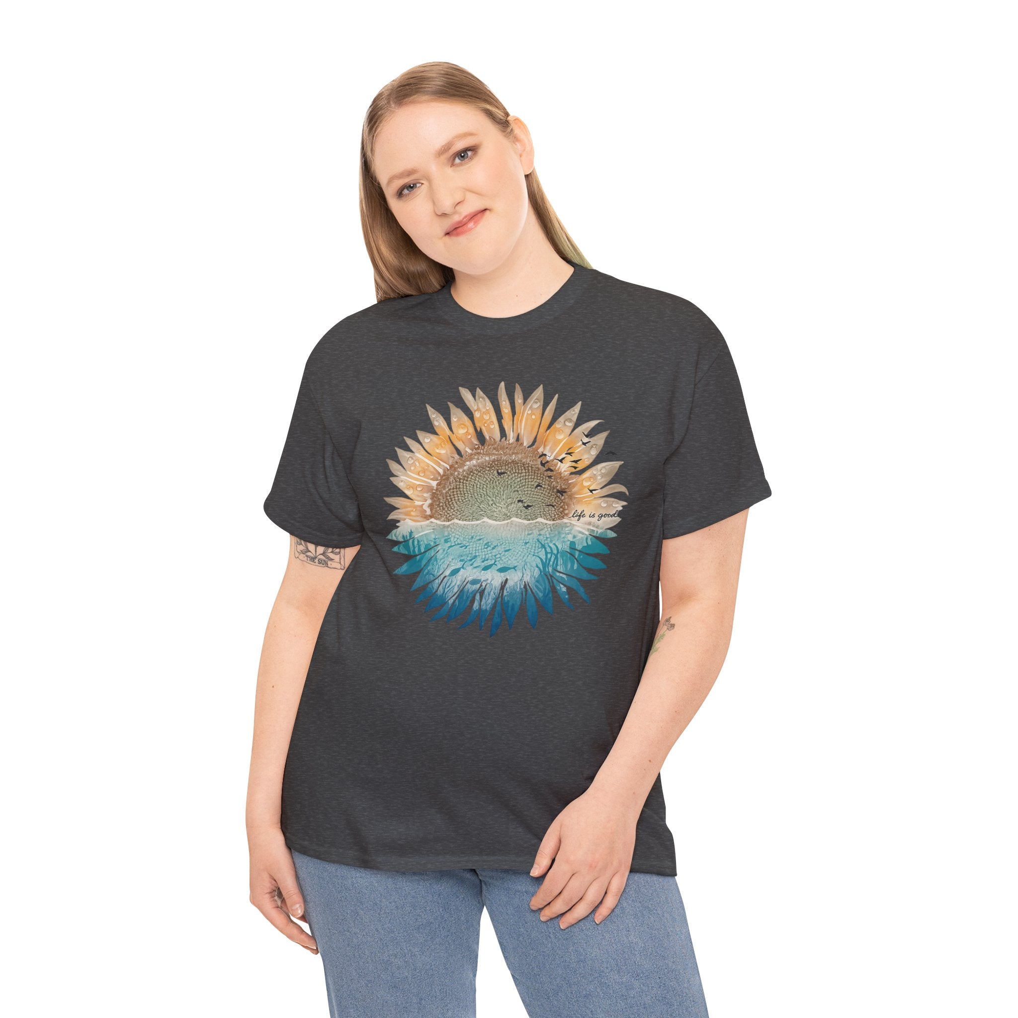 Sun and Sea Graphic T-Shirt/Cr8tive Designs