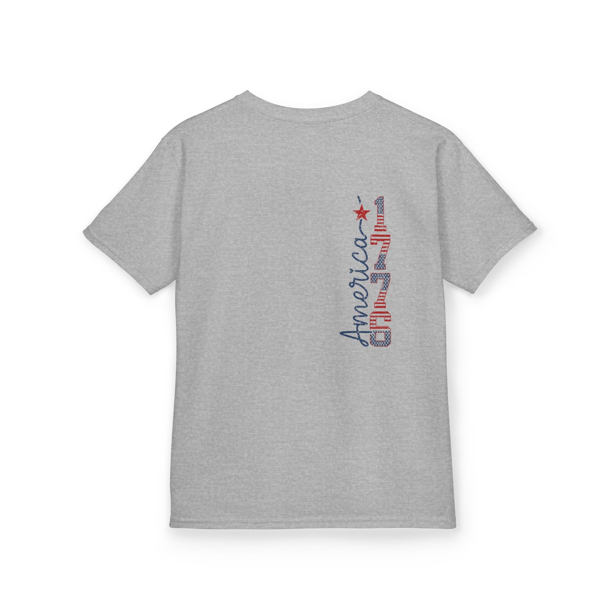 Kids USA Flag Tee | Patriotic Front and Back Design | Cr8tive Designs