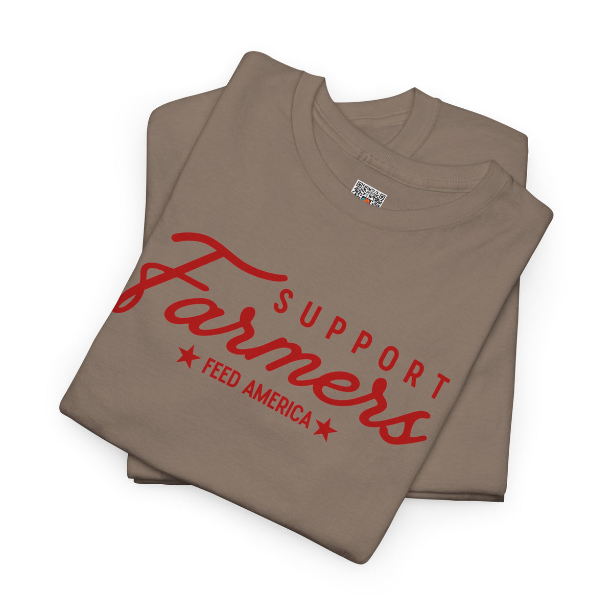 Support Farmers Feed America T-Shirt | Patriotic Agriculture Graphic Tee | Cr8tive Designs