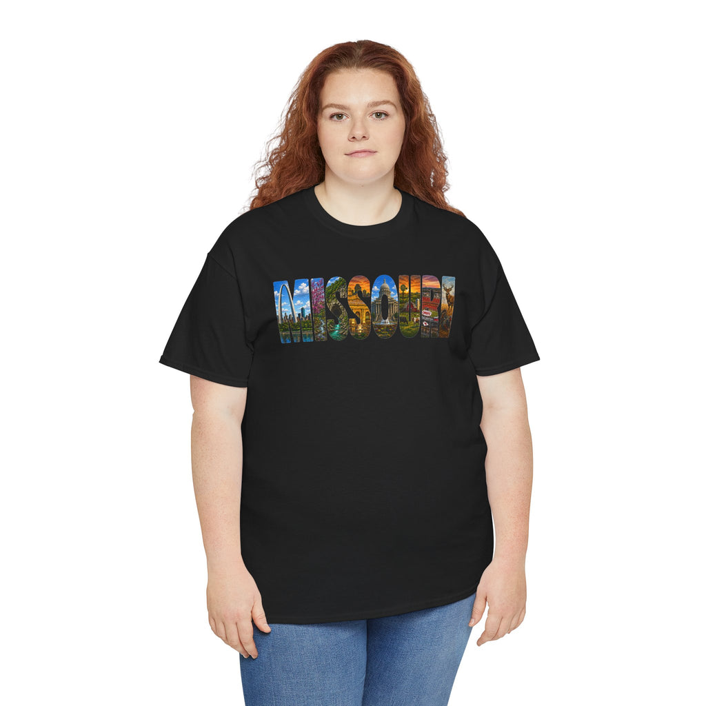 Missouri Landmark Lettering | Scenic State Typography T-Shirt | Cr8tive Designs