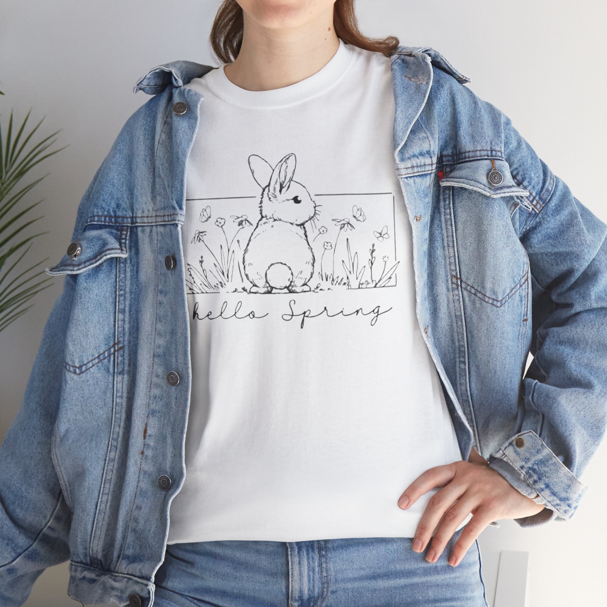 Hello Spring Bunny T-Shirt/Cr8tive Designs