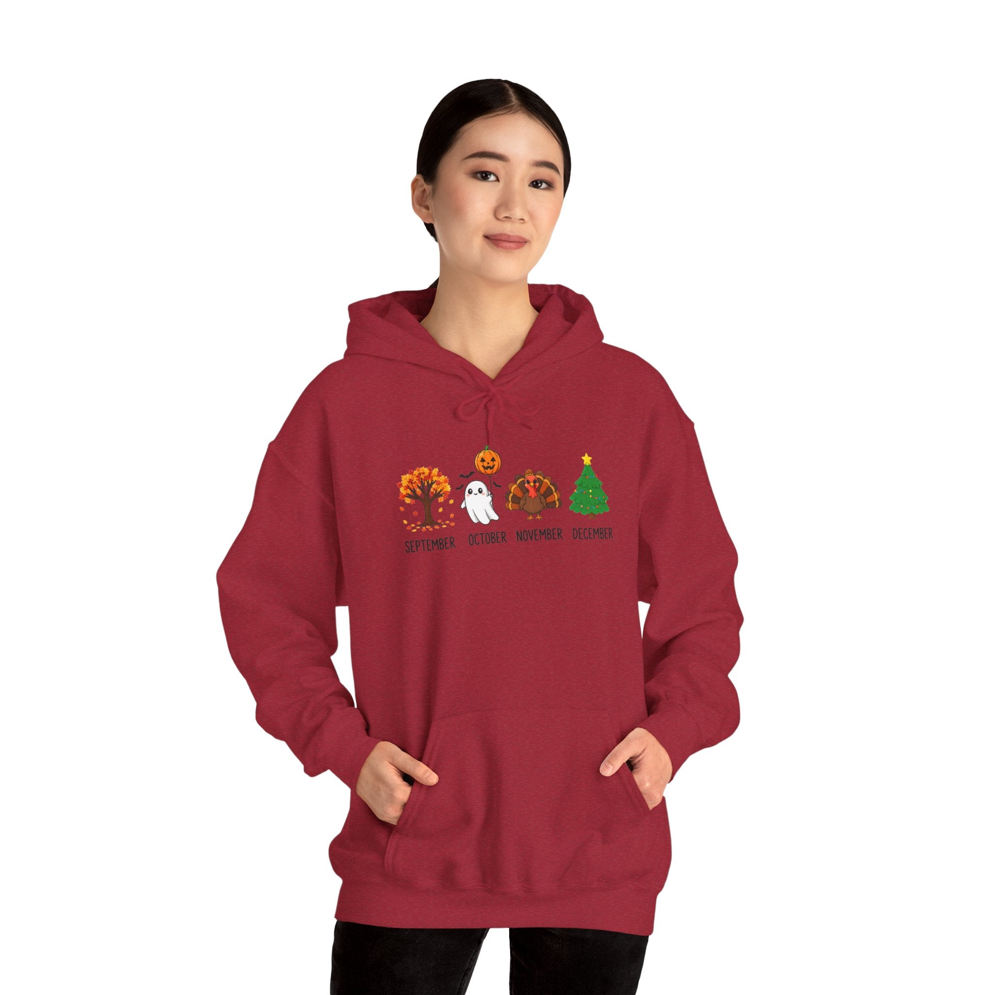 Cozy Holiday Months Graphic Hoodie | Cr8tive Designs