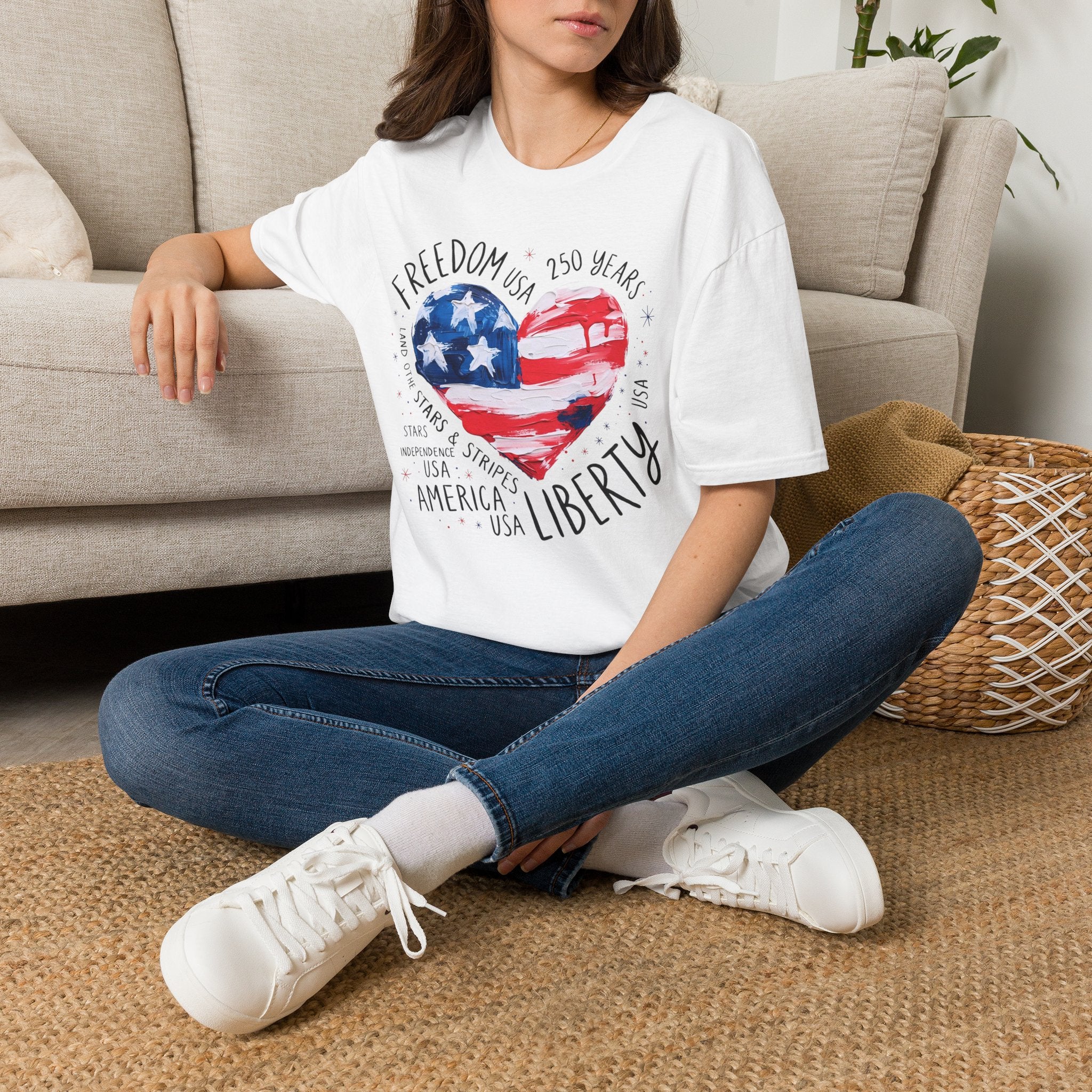 Freedom Liberty Heart | 250 Years Patriotic Design | Cr8tive Designs