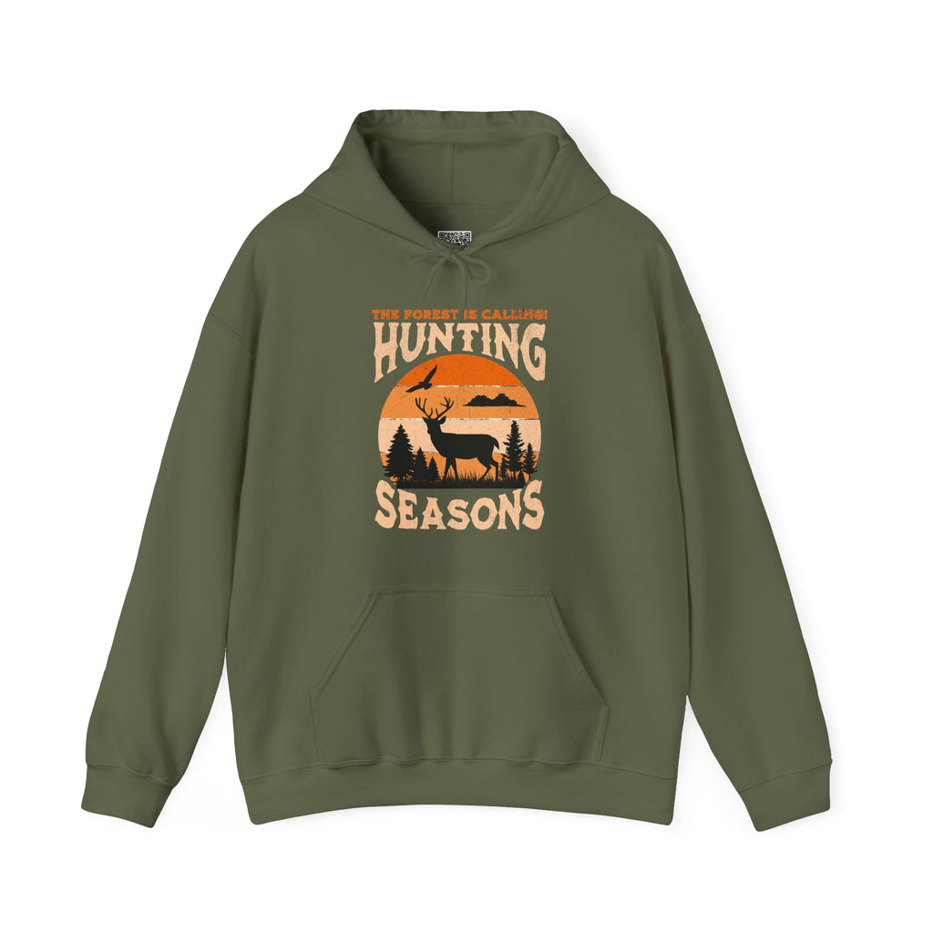Hunting Season Hoodie | Retro Sunset & Deer Hunting Design | Cr8tive Designs