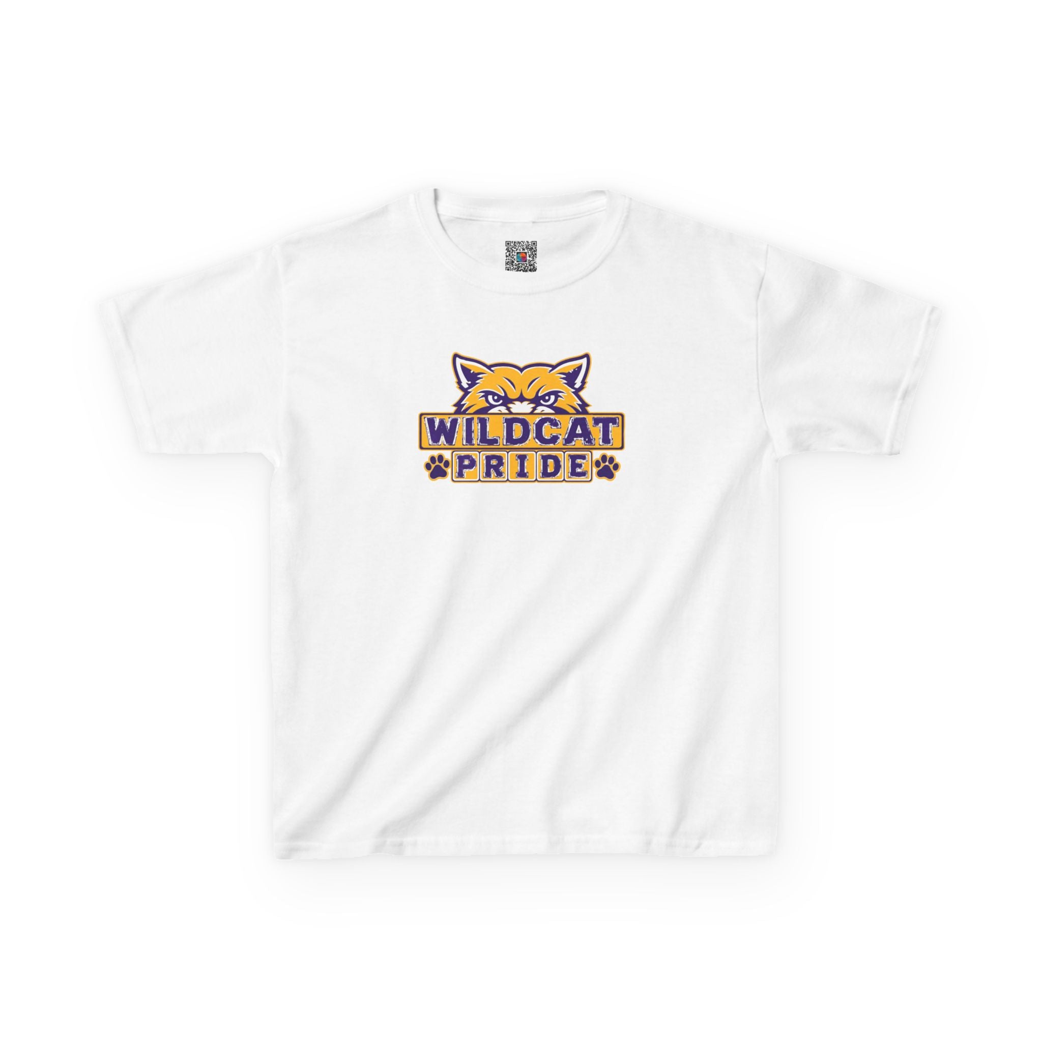 Wildcat Pride | Purple and Gold School Spirit Youth T-Shirt | Cr8tive Designs