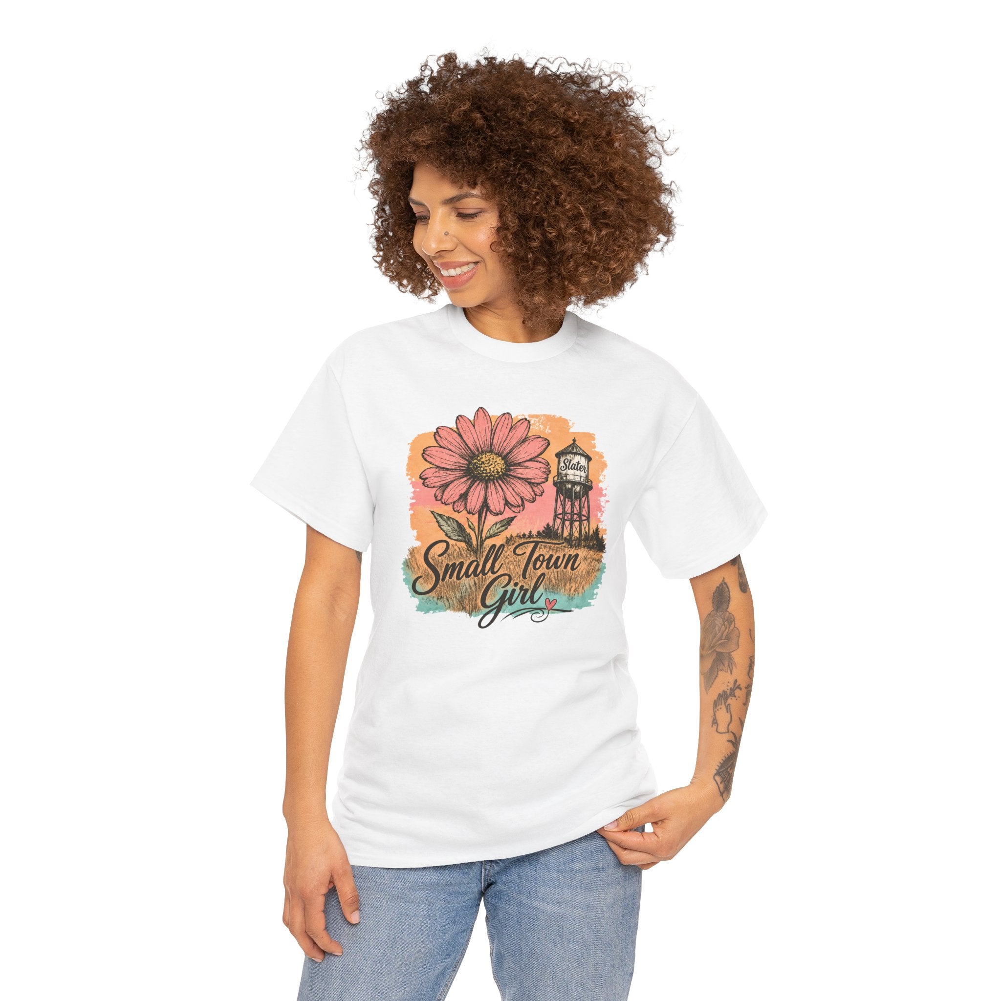 Small Town Girl Wildflower Tee | Rustic Country Graphic Shirt | Cr8tive Designs