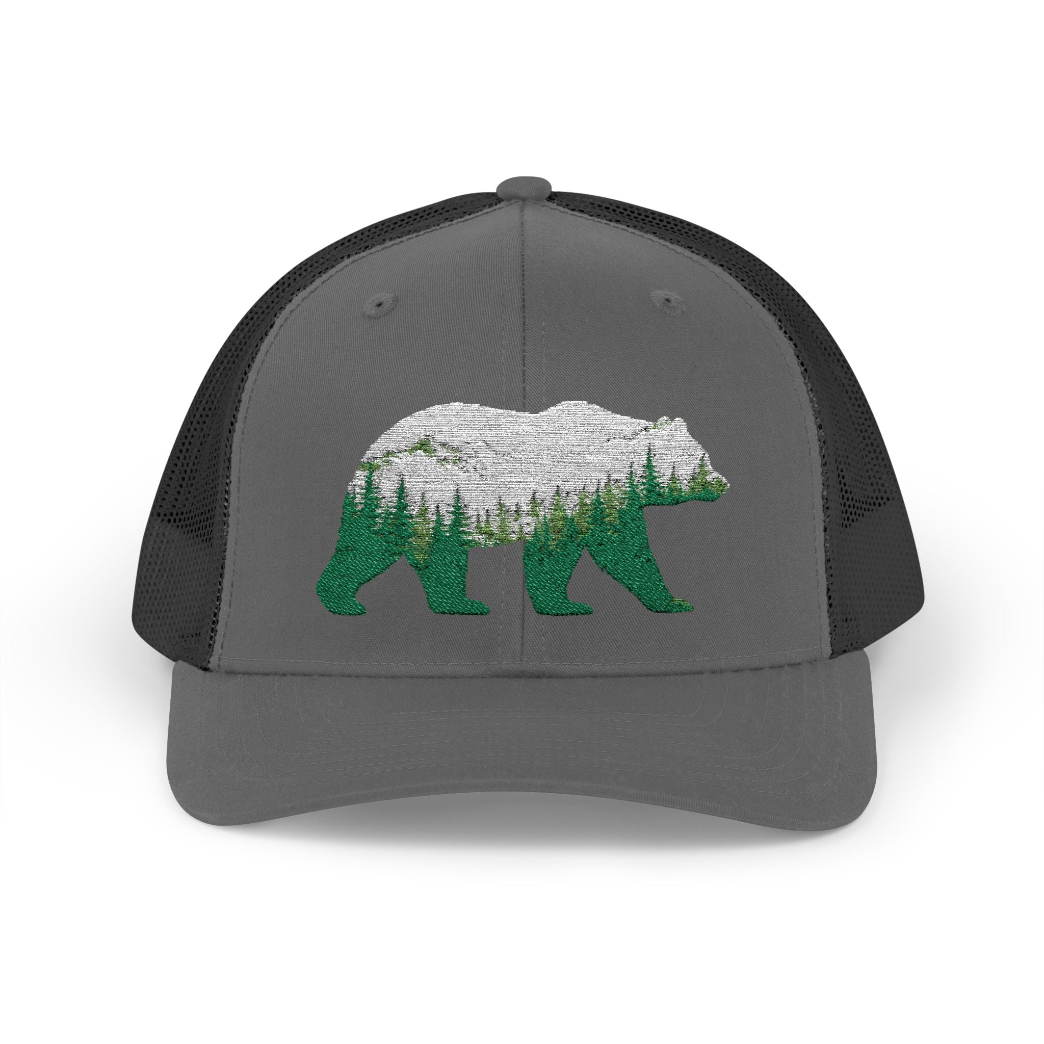 Bear Forest Trucker Snapback Cap