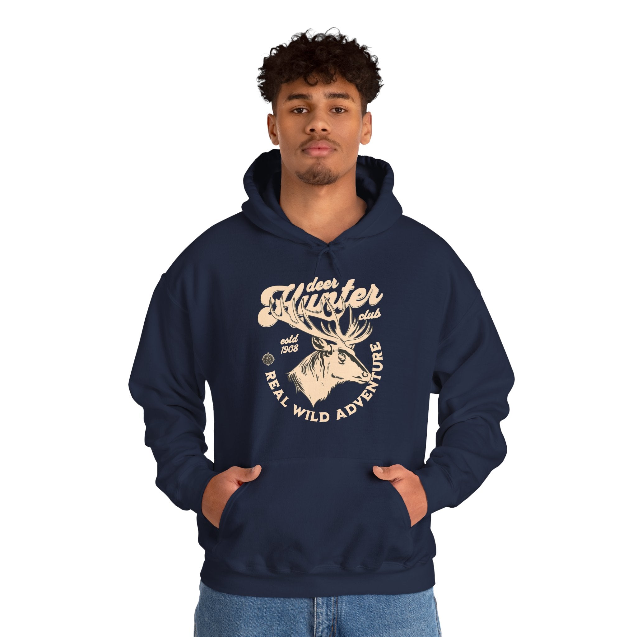 Deer Hunter Hoodie | Vintage Wild Adventure Design | Cr8tive Designs