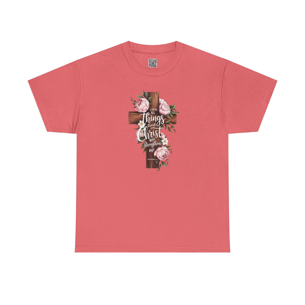 All Things Through Christ Inspirational T-Shirt/Cr8tive Designs