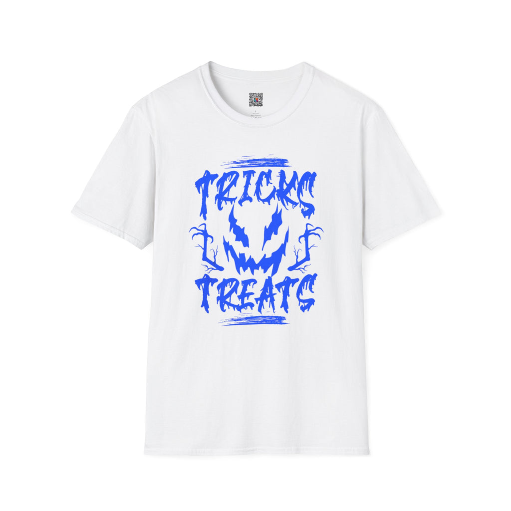 Tricks & Treats Halloween T‑Shirt | Spooky Jack-O'-Lantern Graphic Tee | Cr8tive Designs