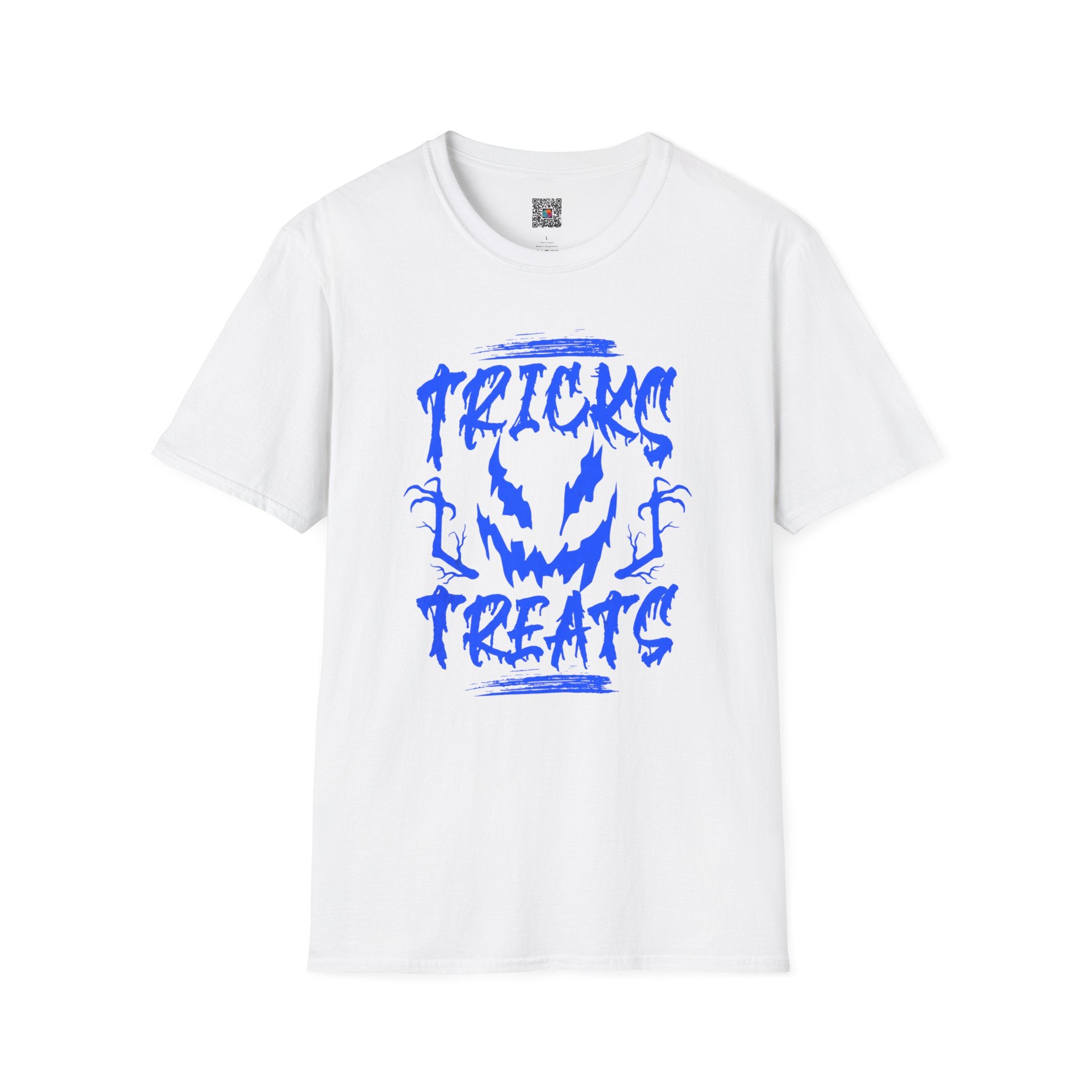 Tricks & Treats Halloween T‑Shirt | Spooky Jack-O'-Lantern Graphic Tee | Cr8tive Designs