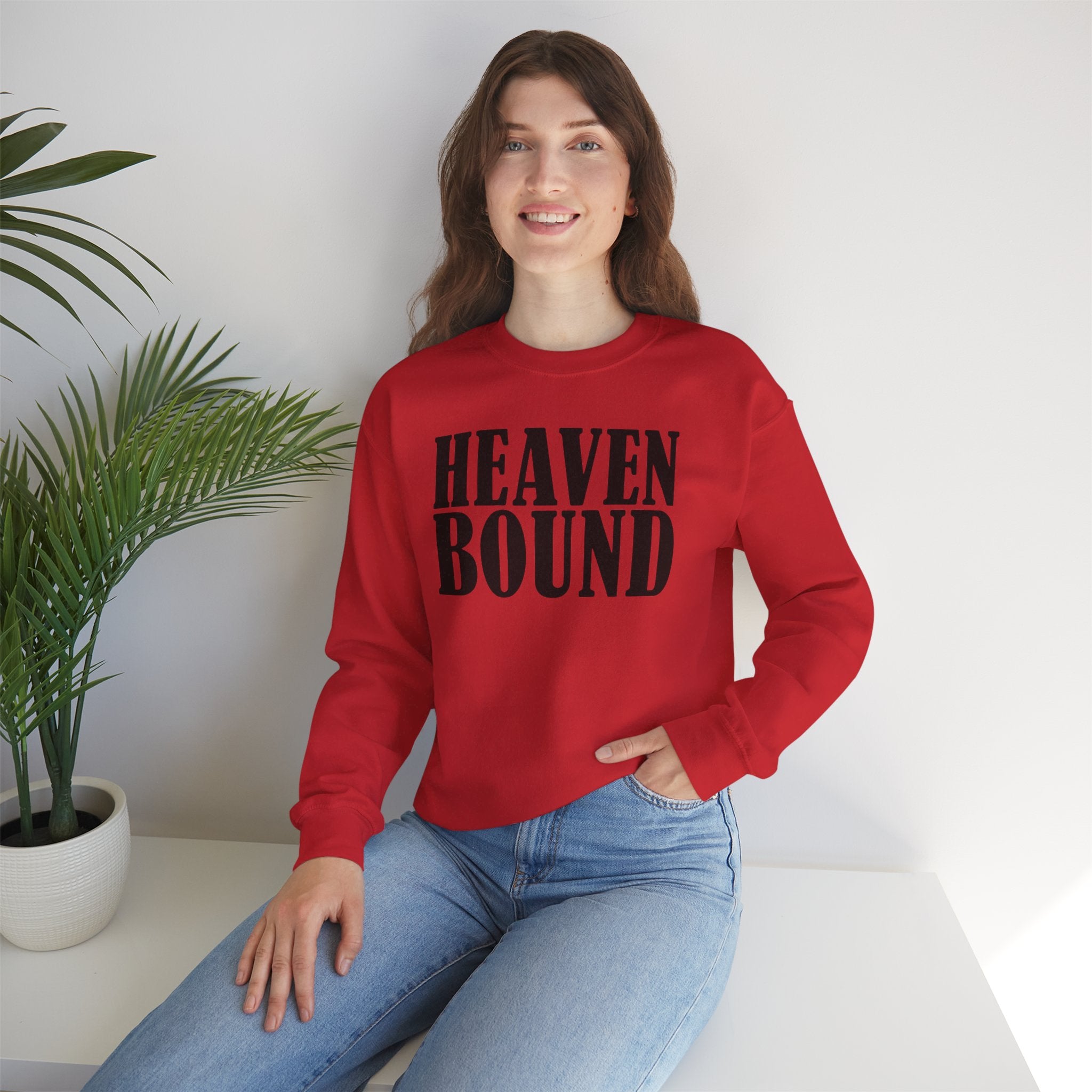 Heaven Bound Sweatshirt | Christian Faith Crewneck Pullover | Cr8tive Designs
