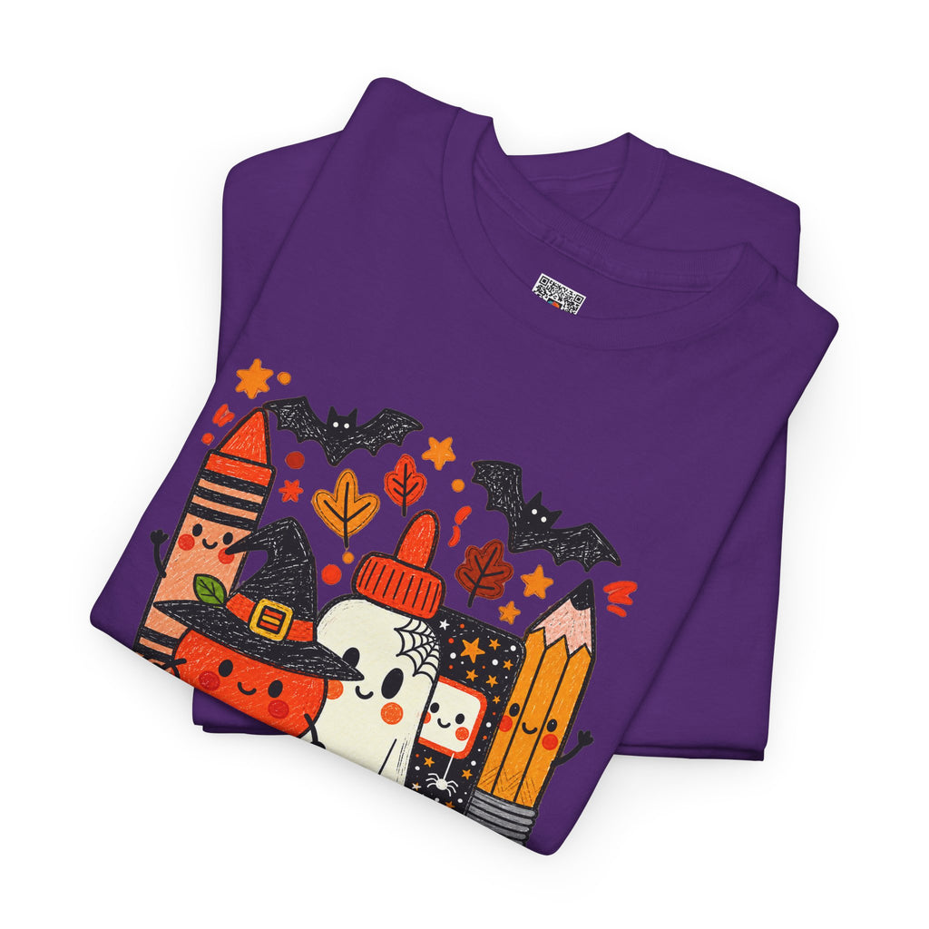 Spooky School Supplies T-Shirt | Cute Halloween Teacher & Student Graphic Tee | Cr8tive Designs