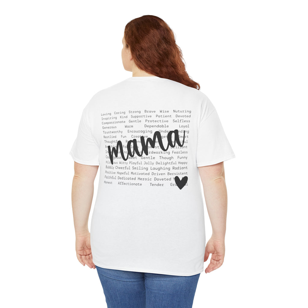 Mama Script Tee – Inspirational Motherhood Shirt, Soft Minimalist Mom Graphic T-Shirt | Cr8tive Designs