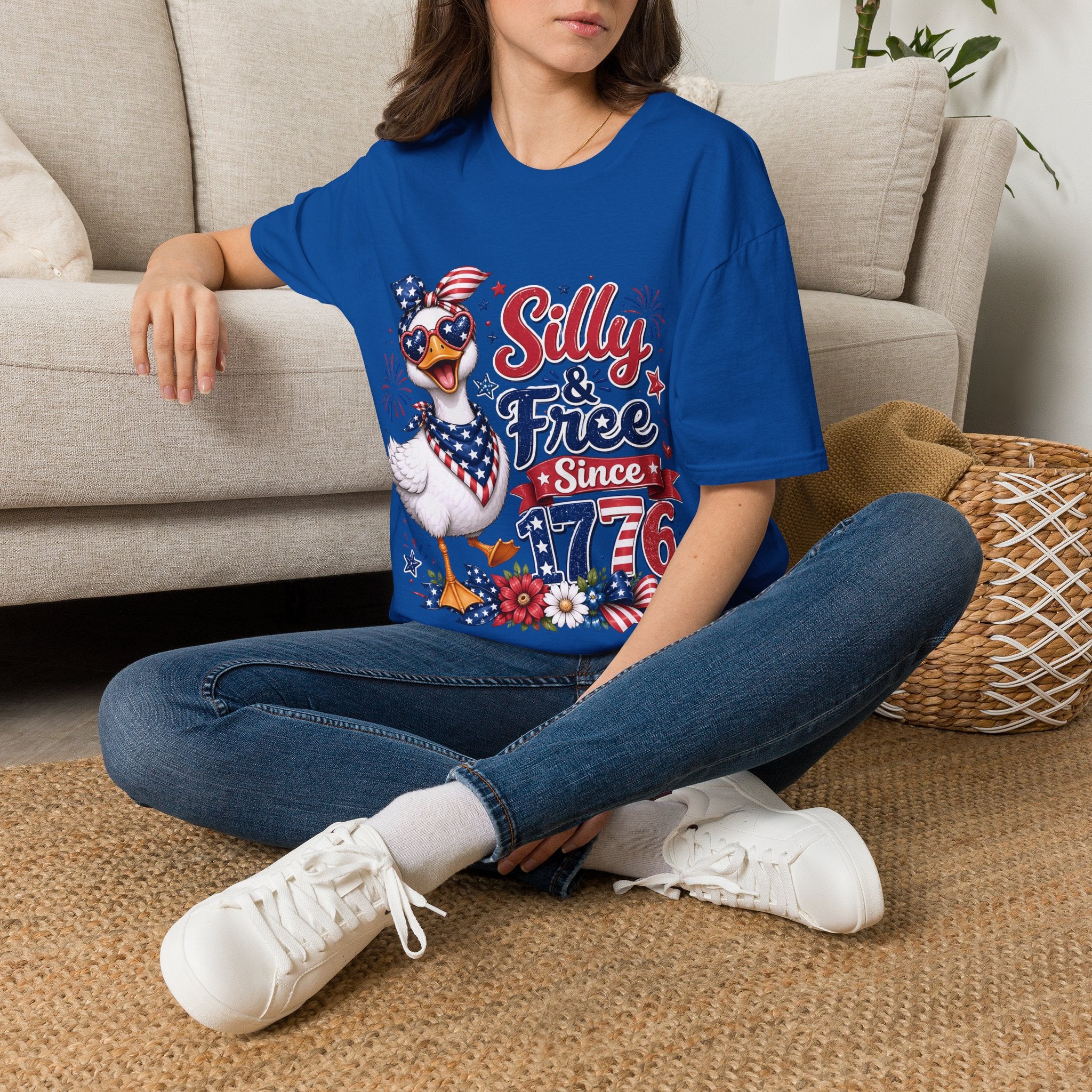 Silly & Free Since 1776 | Patriotic Duck Design | Cr8tive Designs