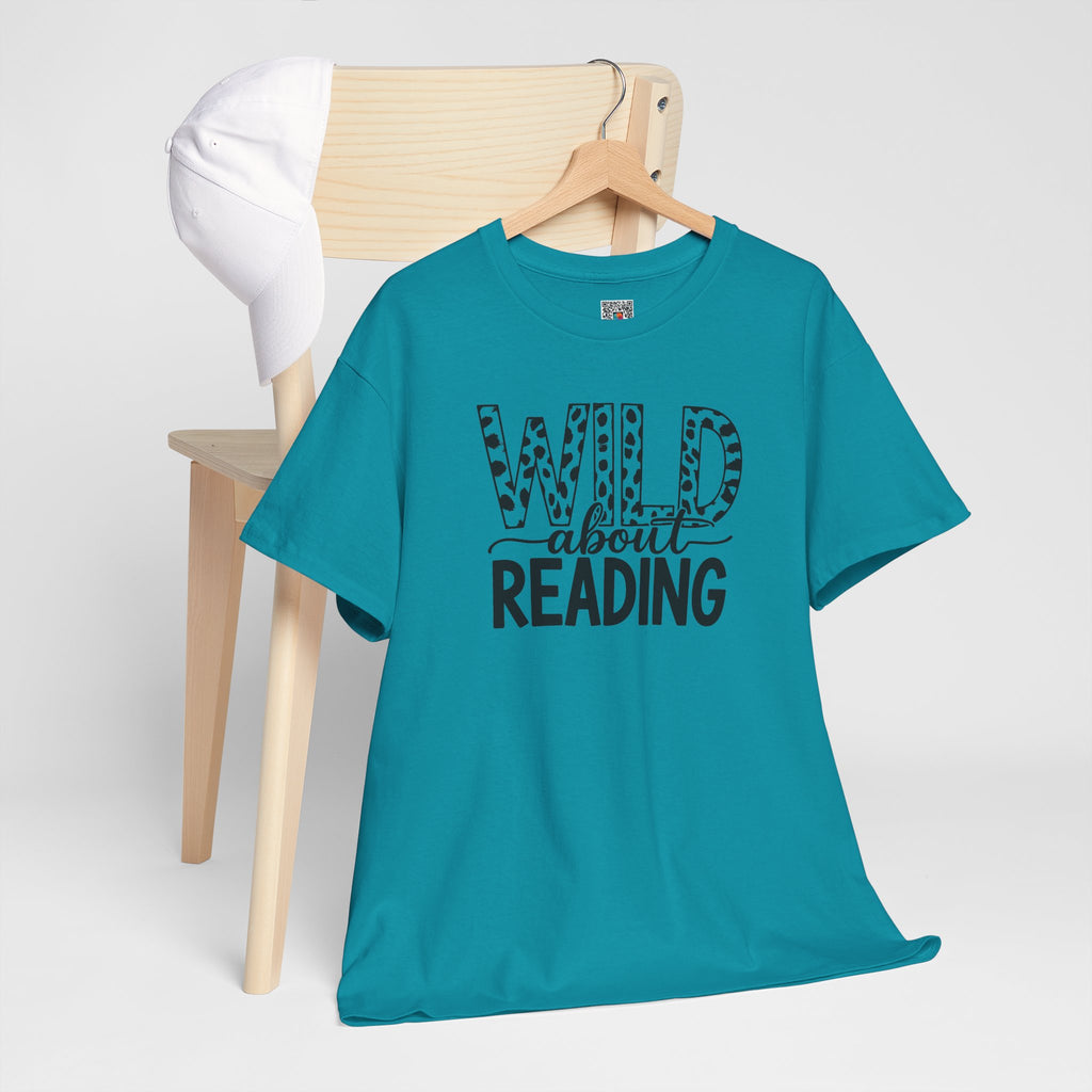 Wild About Reading Teacher Tee | Animal Print Book Lover T-Shirt | Cr8tive Designs