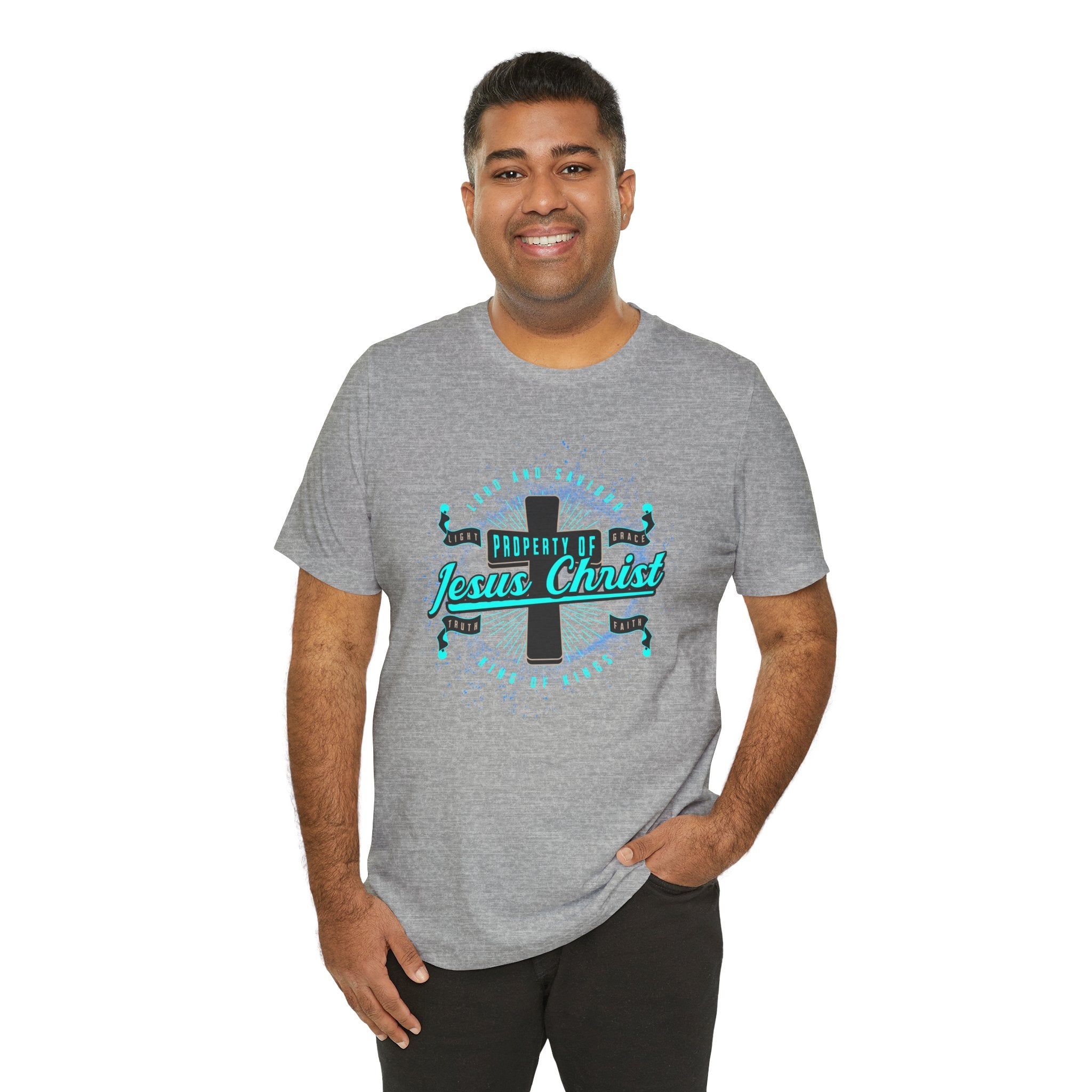 Jesus Christ Cross T-Shirt — "Property of Jesus Christ" Faith Tee| Cr8tive Designs