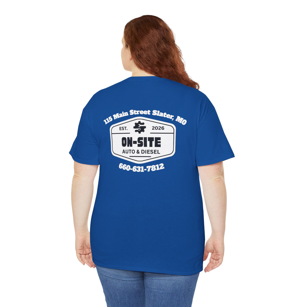 On-Site Auto & Diesel Logo T-Shirt | Local Business Work Shirt | Cr8tive Designs
