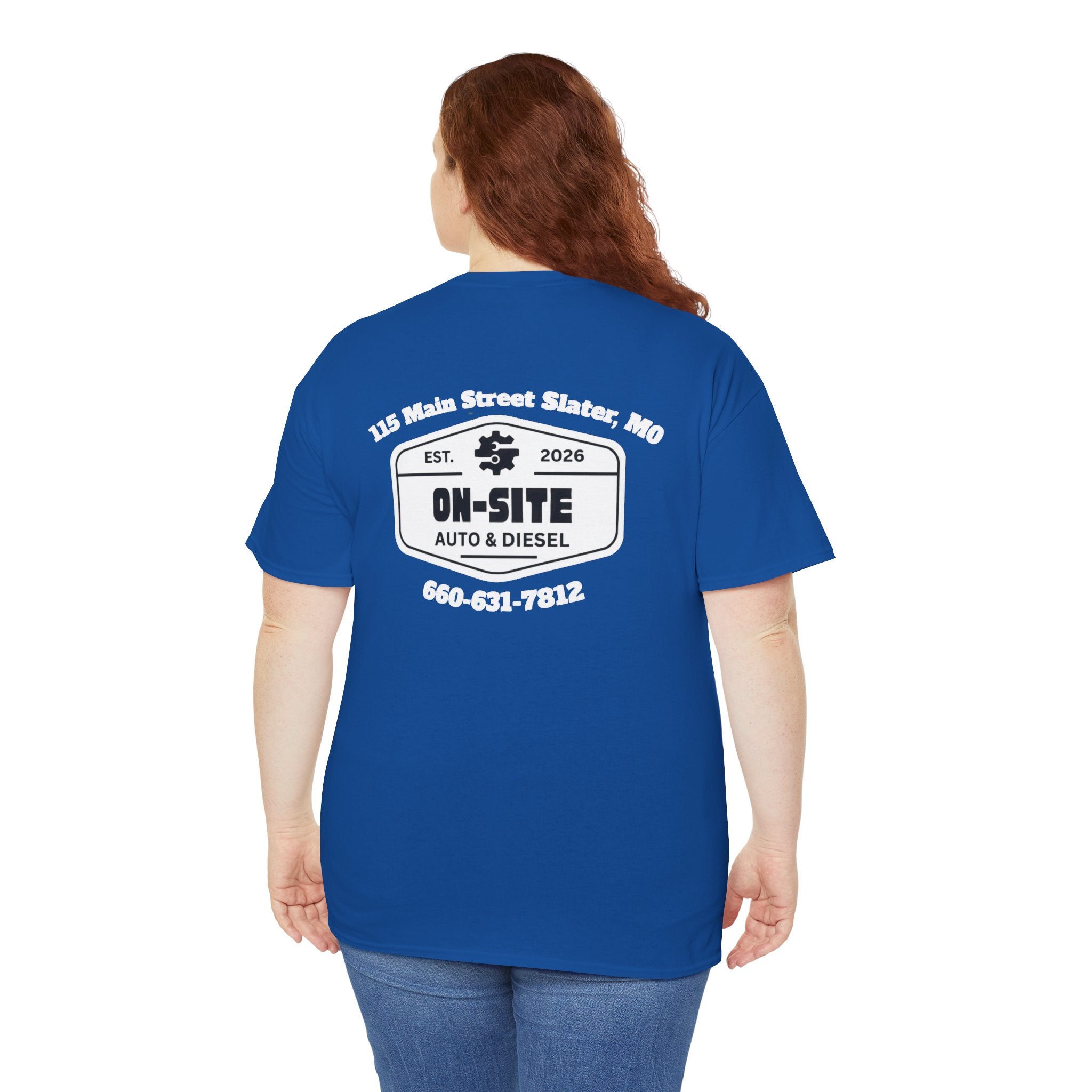 On-Site Auto & Diesel Logo T-Shirt | Local Business Work Shirt | Cr8tive Designs