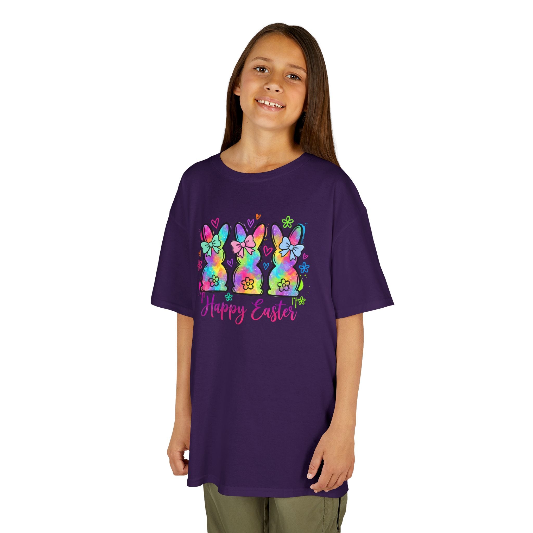 Colorful Tie-Dye Bunnies Kids T-Shirt