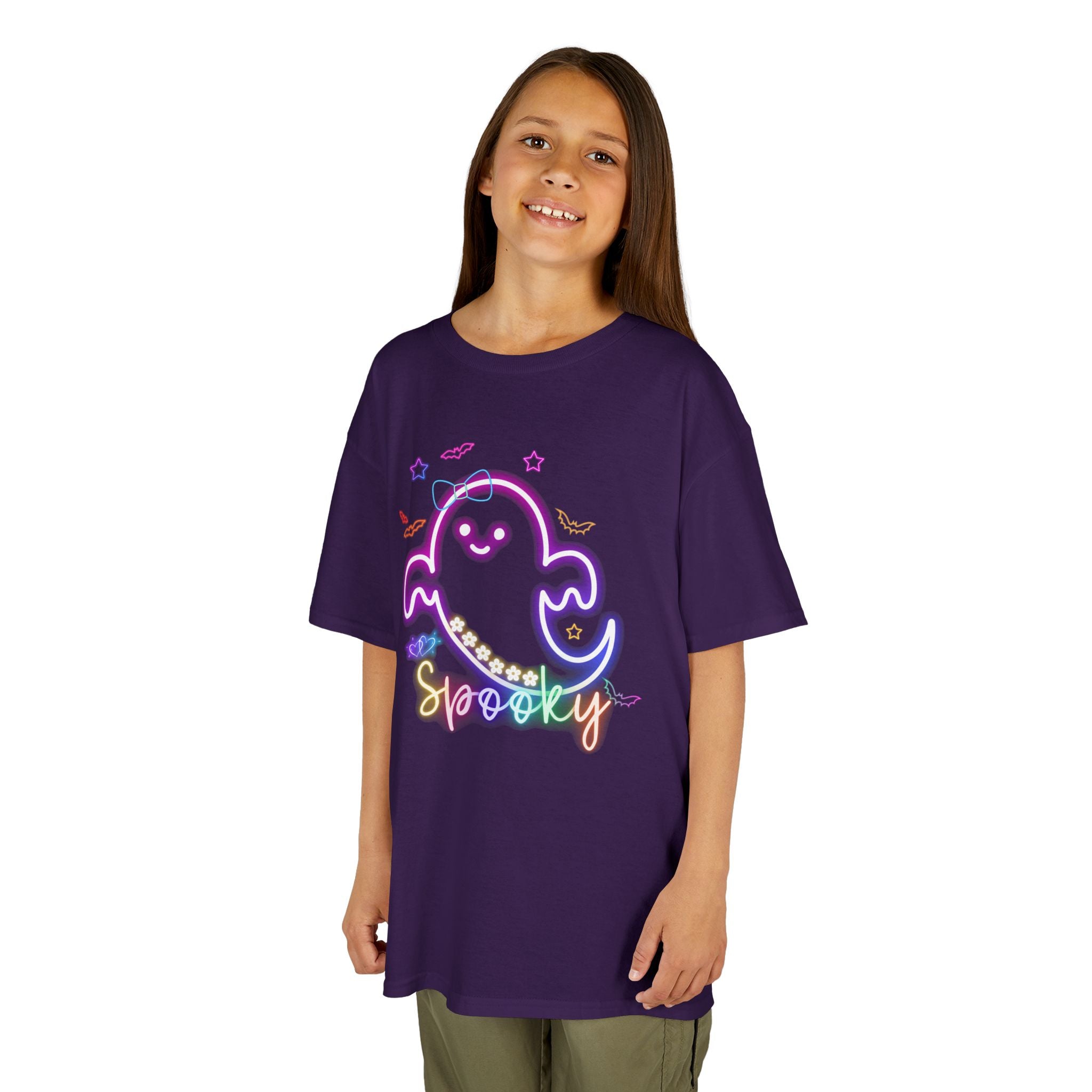 Kids Tee | Pastel Rainbow Ghost "Spooky Sweet" |Cr8tive Designs