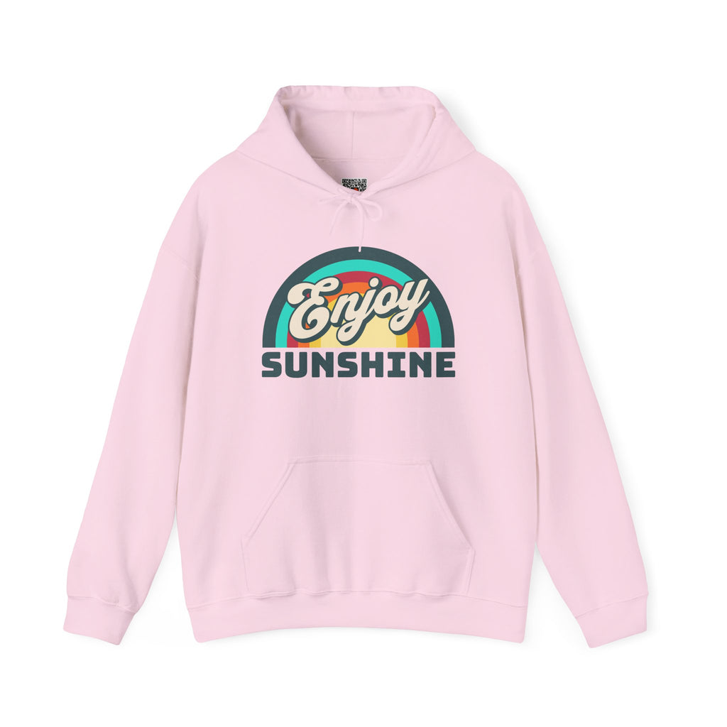 Enjoy Sunshine | Colorful Retro Rainbow Hoodie | Cr8tive Designs