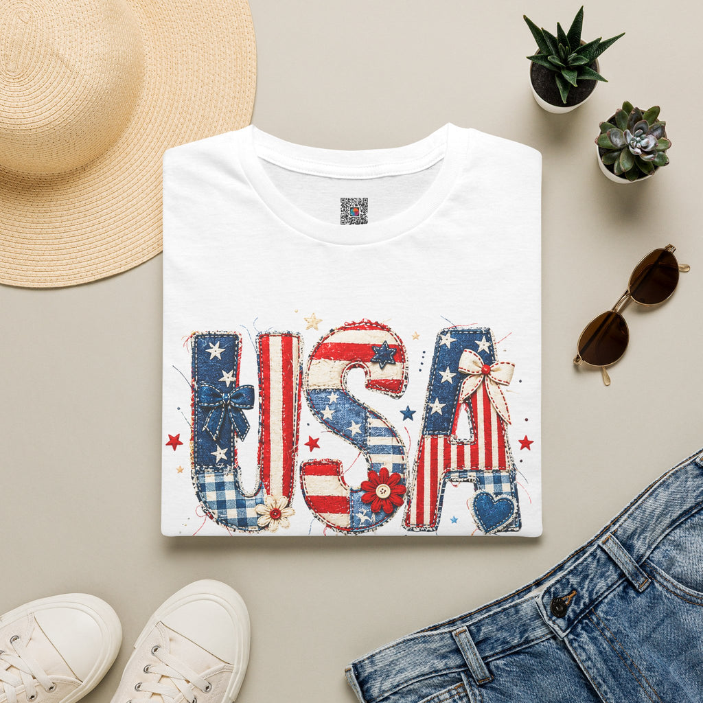 USA Patriotic | Vintage Red White & Blue Design | Cr8tive Designs